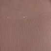 Leggings taille haute sans couture marron clair femme