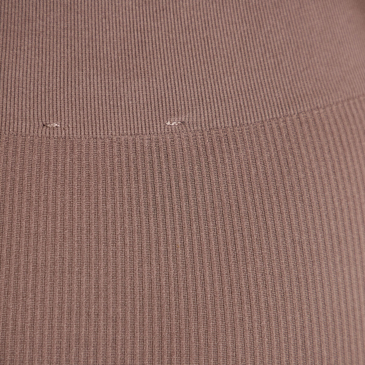 Leggings taille haute sans couture marron clair femme