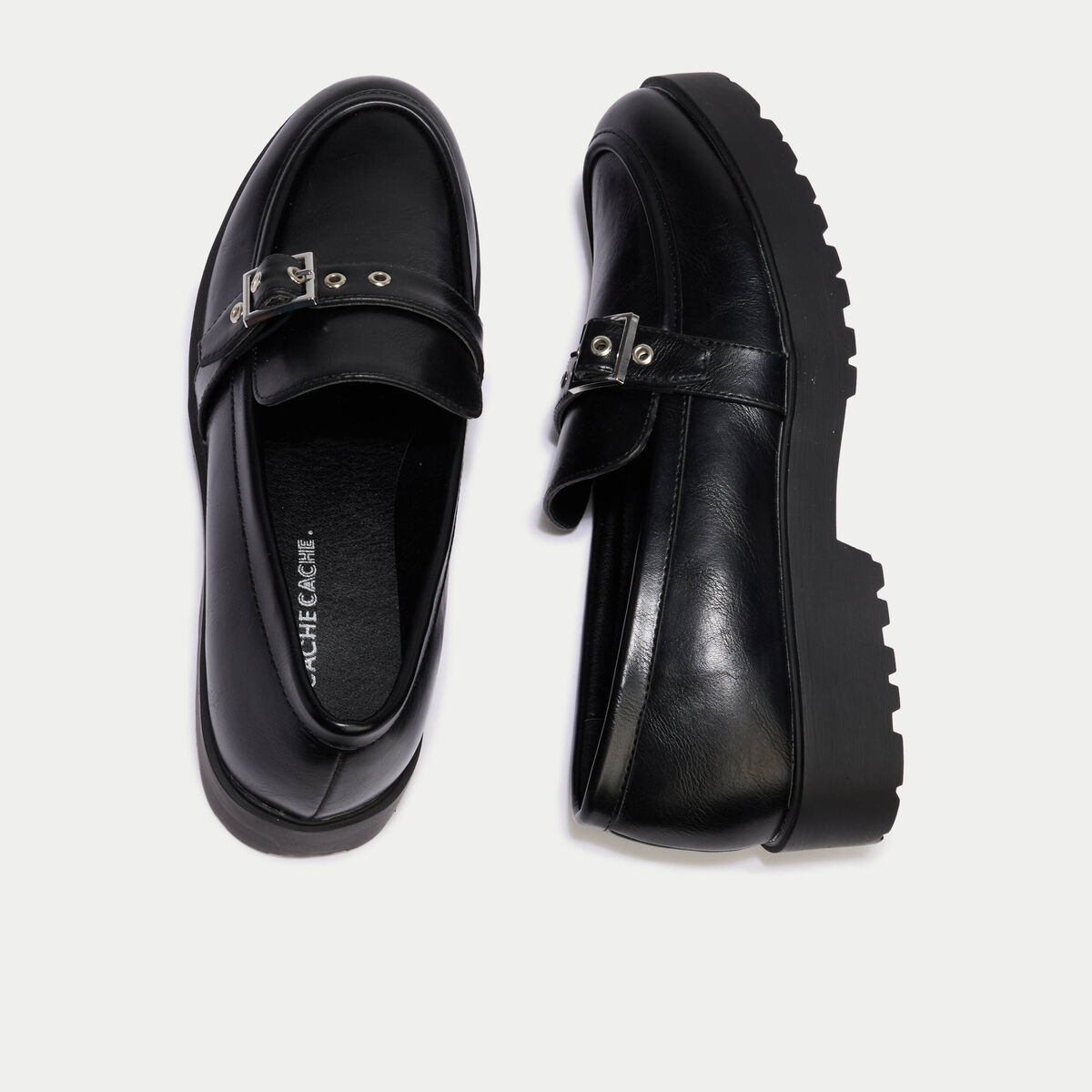 Mocassins noir femme