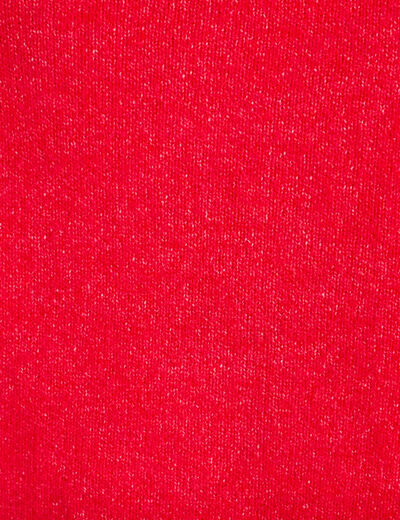 Gilet boutonn&eacute; manches longues rouge femme