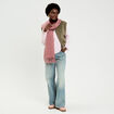 Blouse manches longues rose clair femme