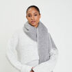 &Eacute;charpe fluide gris clair femme