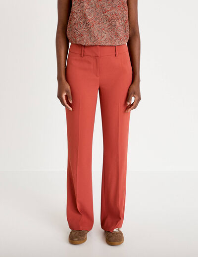 Pantalon bootcut taille standard vieux rose femme