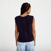 Gilet sans manches bleu marine femme