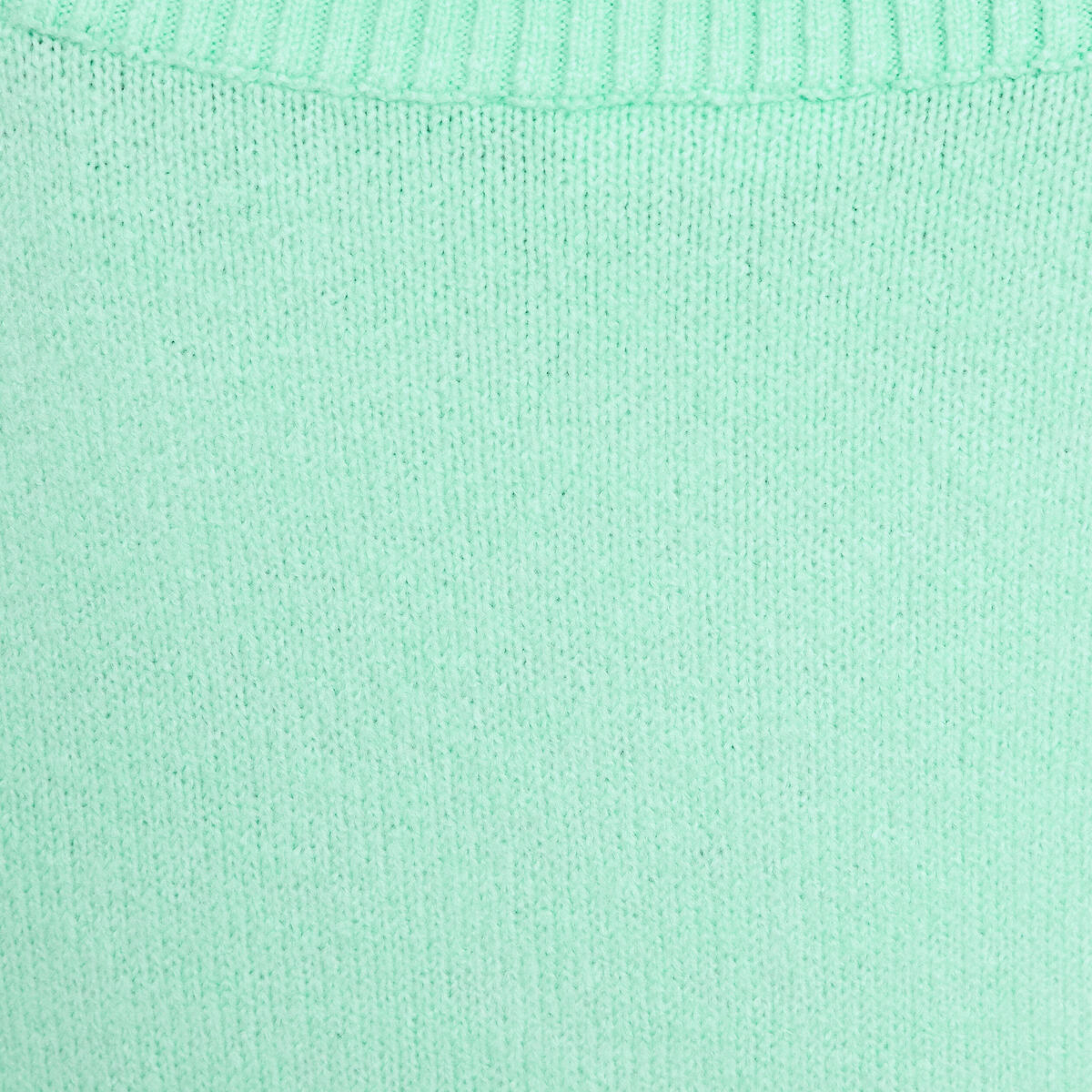 Pull oversize col v manches longues vert menthe femme