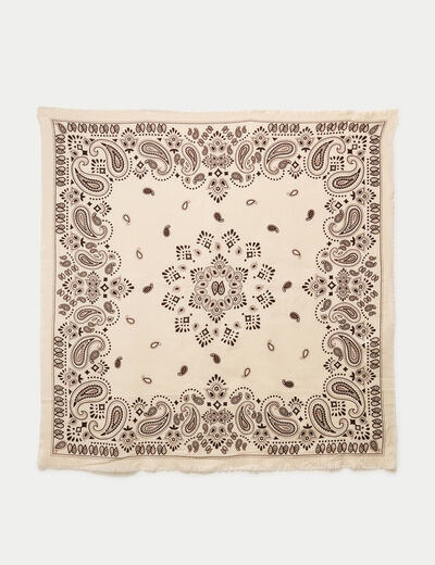 Foulard ecru femme