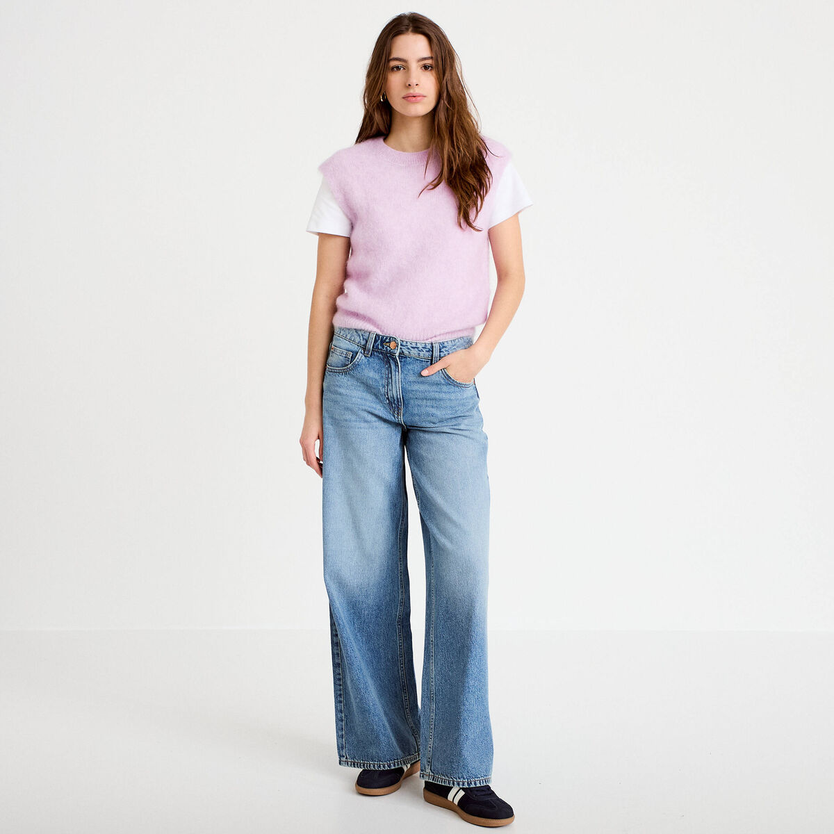 Pull sans manches parme femme