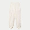 Pantalon bouffant taille standard ecru femme