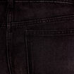 Jean wide leg taille standard denim noir femme