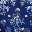 Blouse droite bleu marine femme