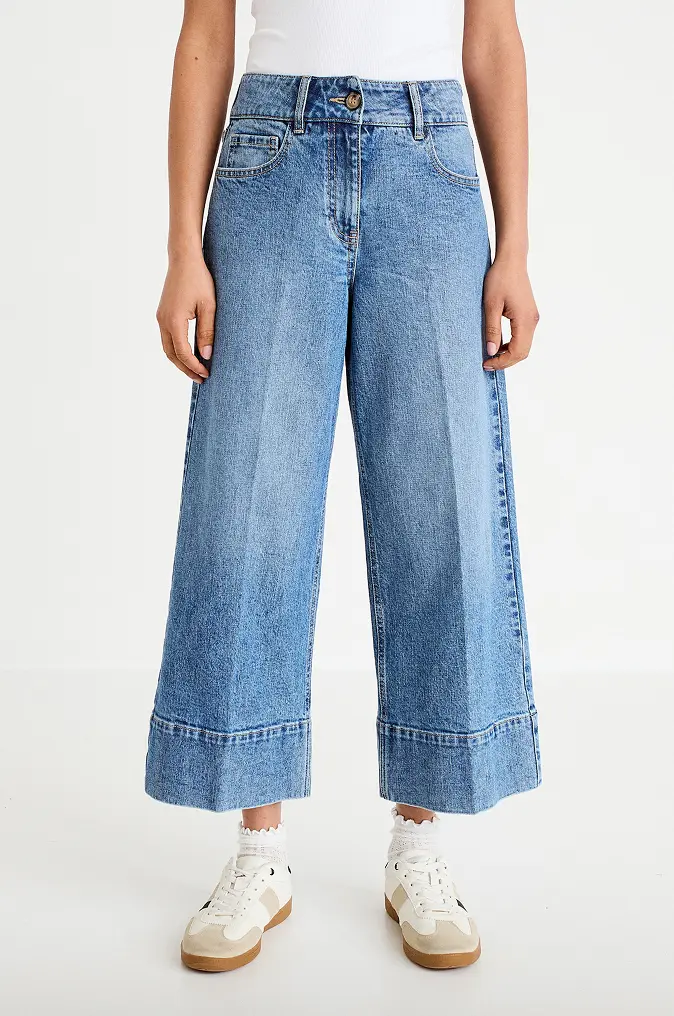 Visuel jeans cropped