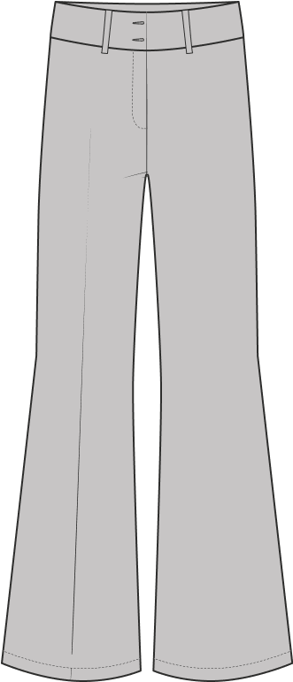 Croquis coupe flare