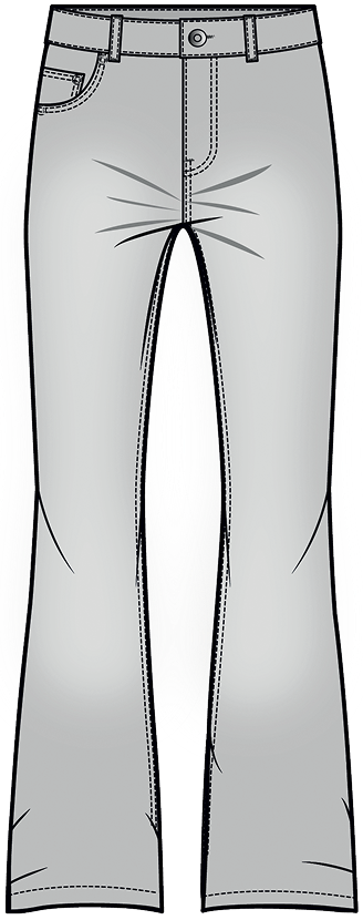 Croquis coupe Wide Leg