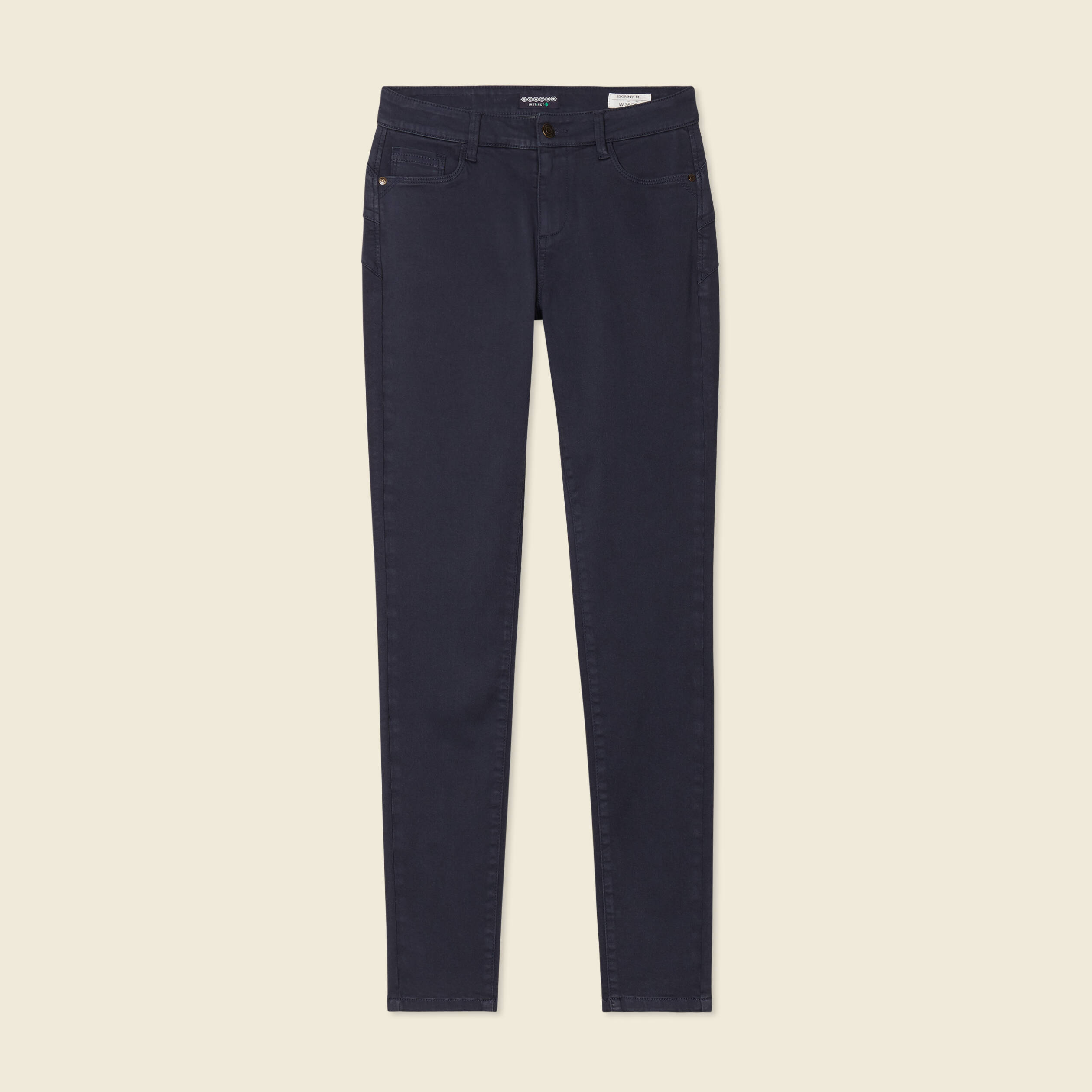 Pantalon Audrey - skinny push up bleu marine femme