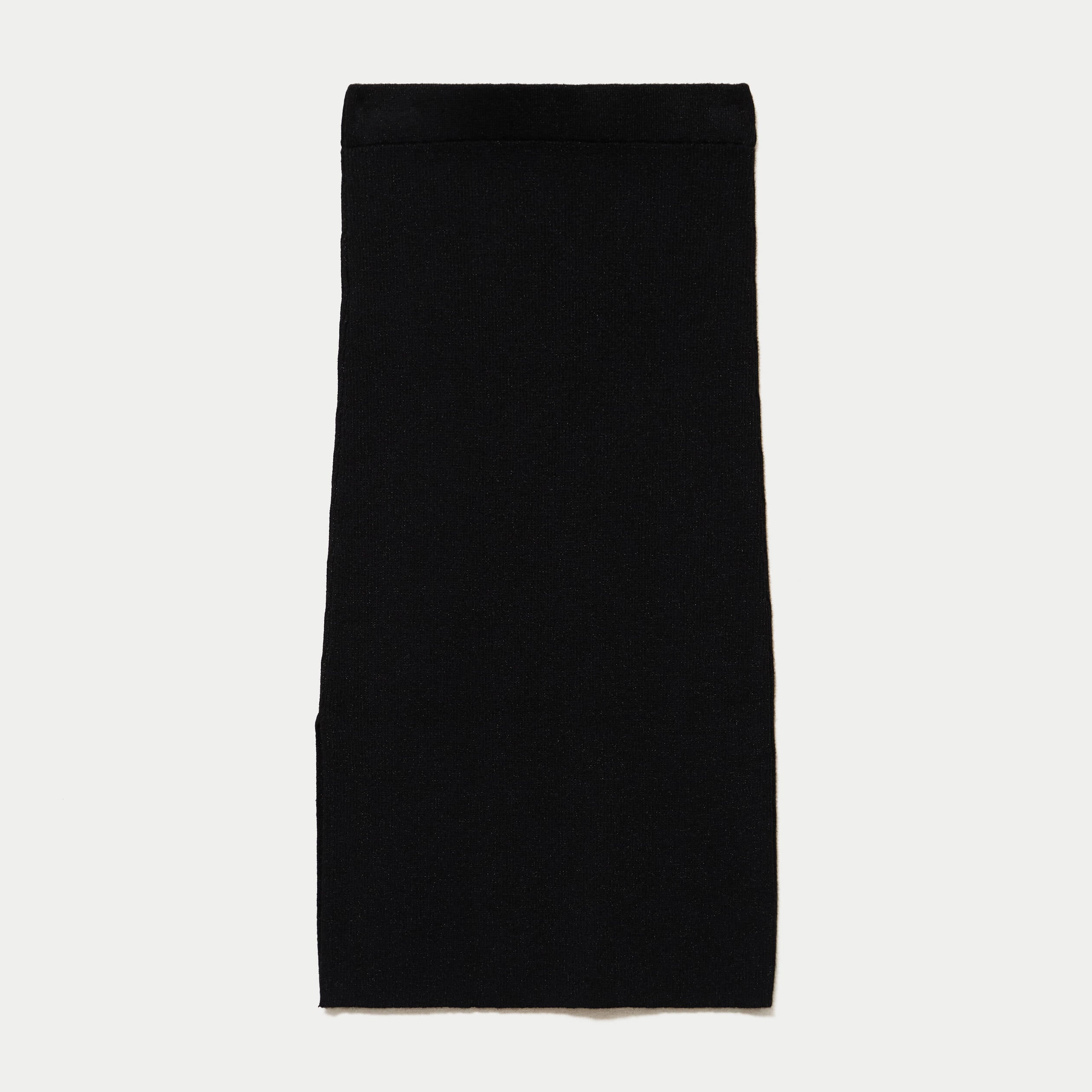 Jupe ajust&eacute;e longueur 3/4 noir femme