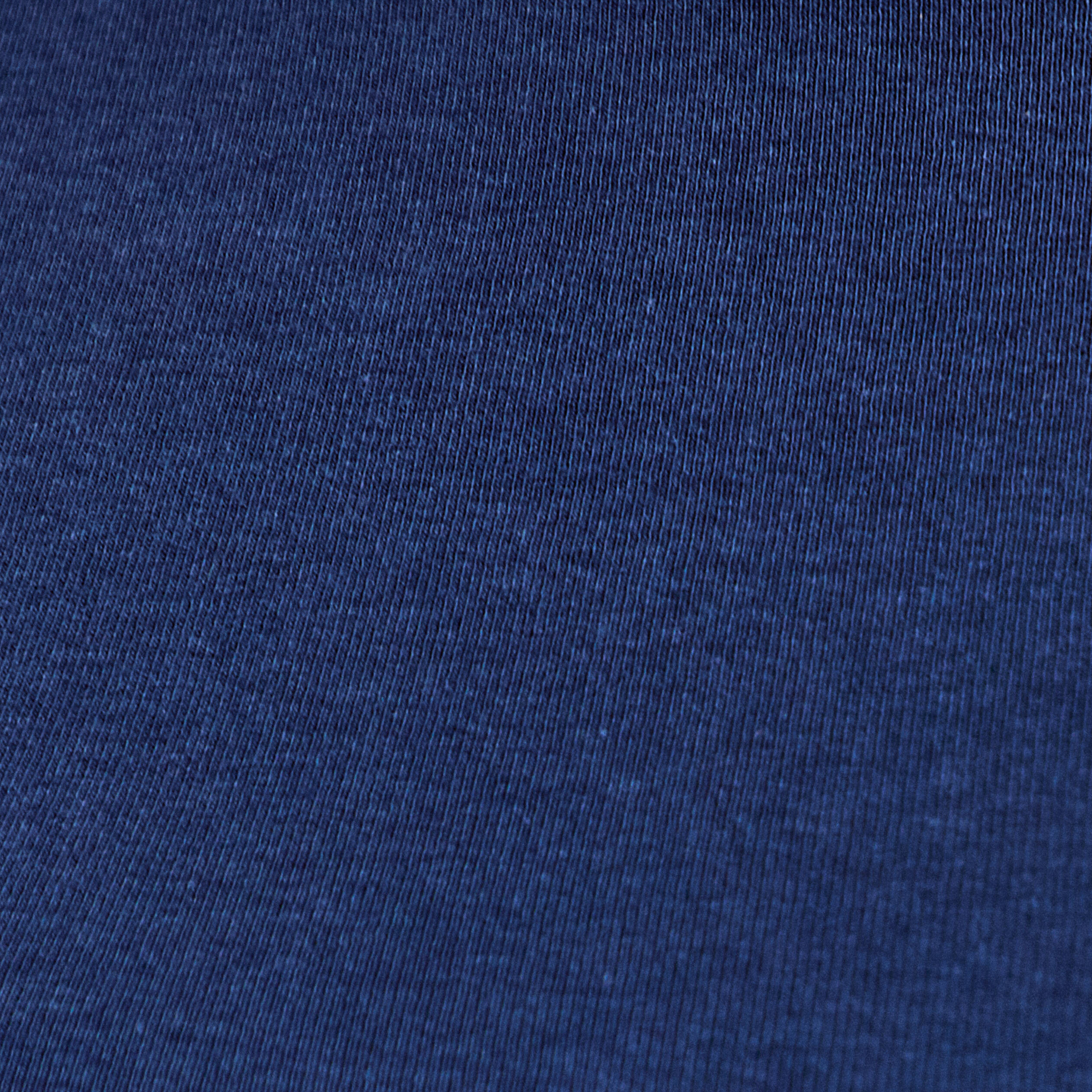 T-shirt cintr&eacute; col rond manches longues bleu fonc&eacute; femme