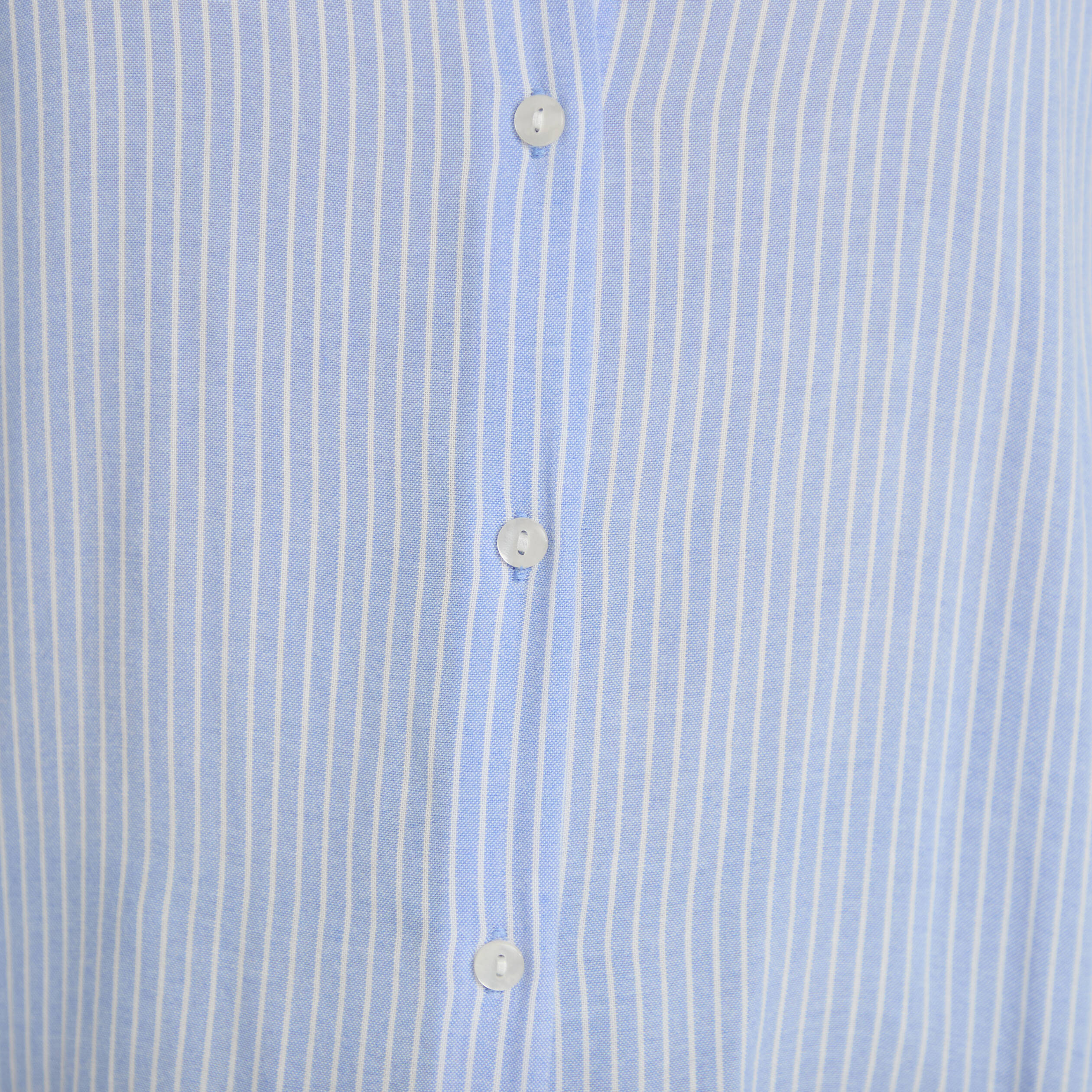 Chemise manches longues bleu femme