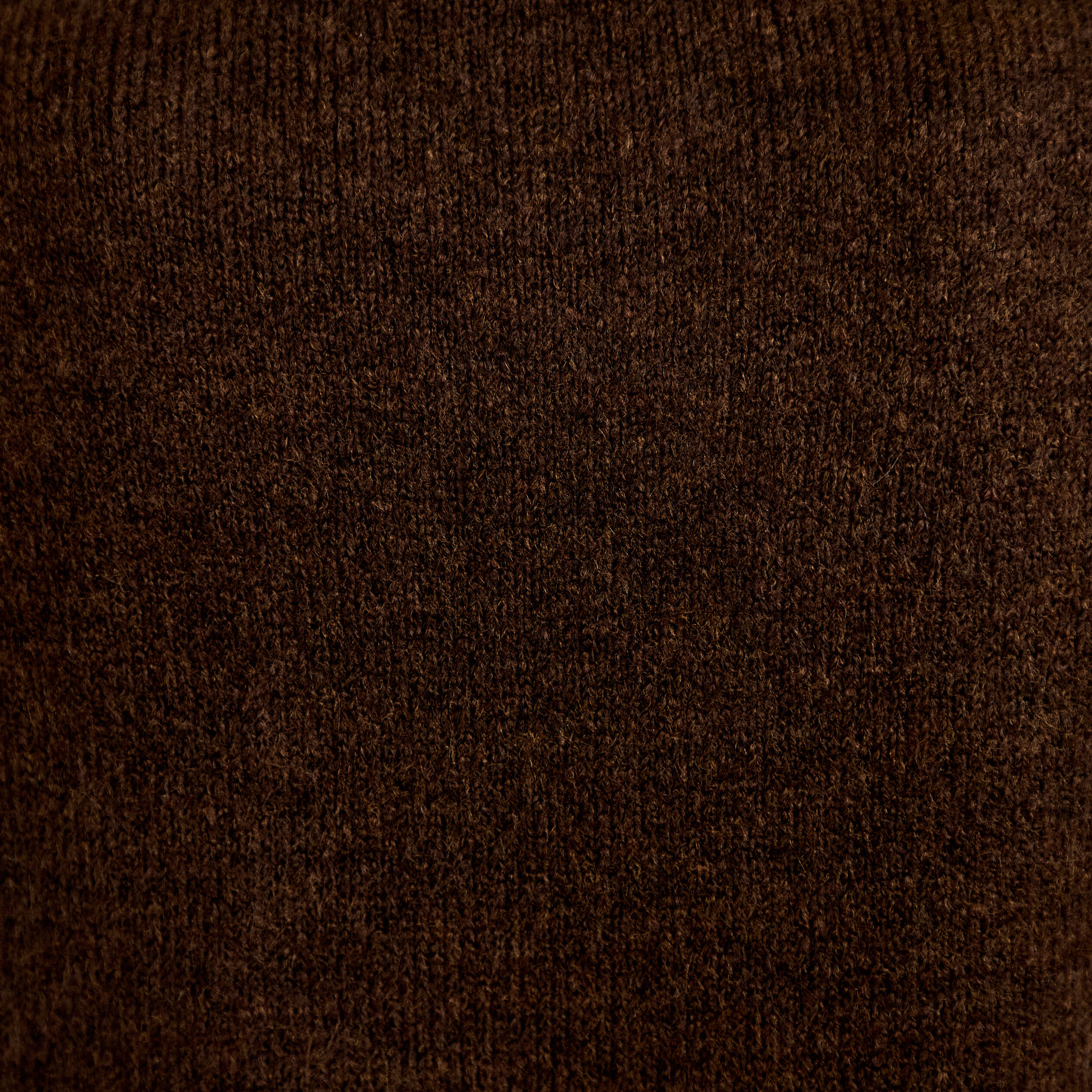 Pull 2-en-1 col chemise manches longues marron fonc&eacute; femme