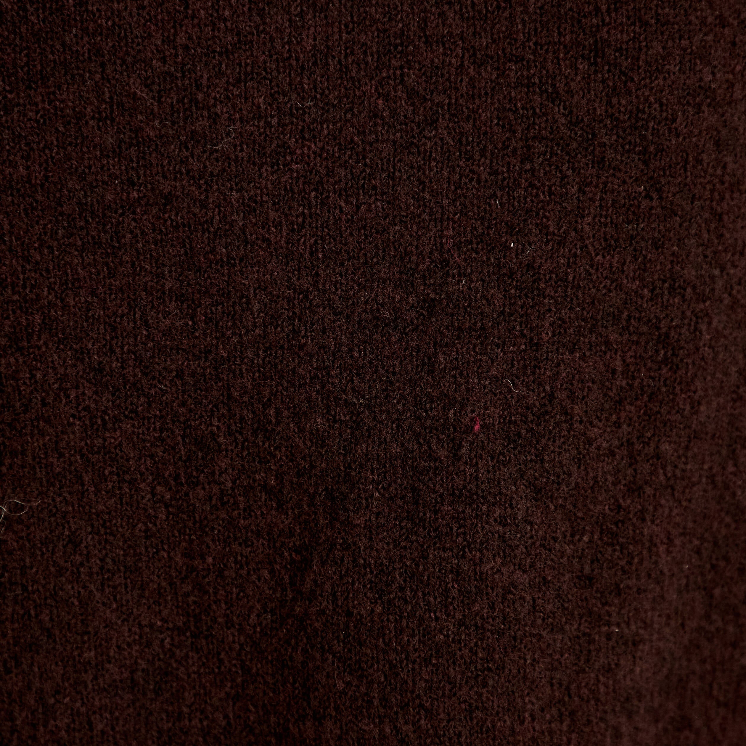 Gilet manches longues broderies col rond marron fonc&eacute; femme