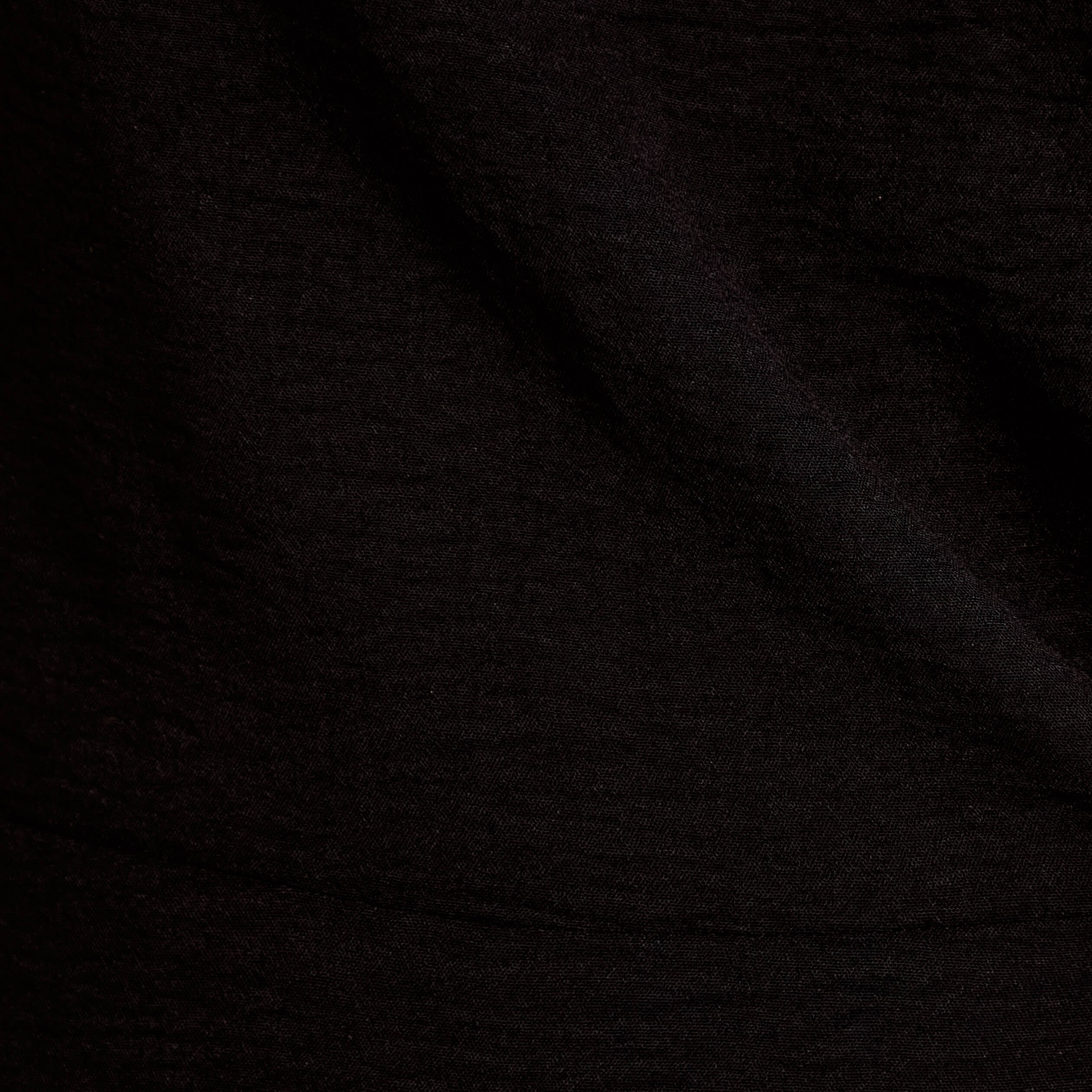 Robe &eacute;vas&eacute;e 3/4 sans manches col rond noir femme