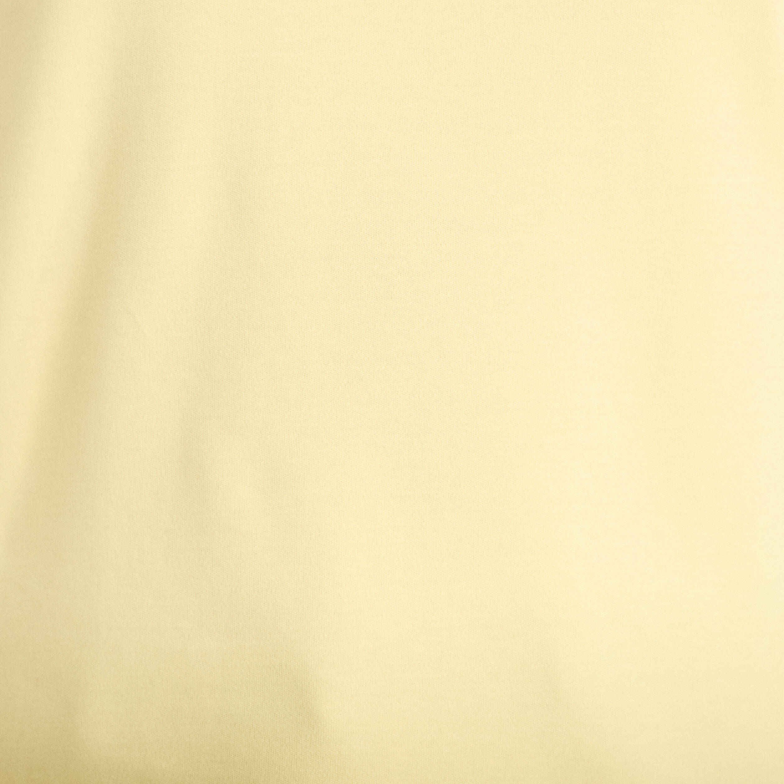 T-shirt col rond manches courtes jaune pastel femme