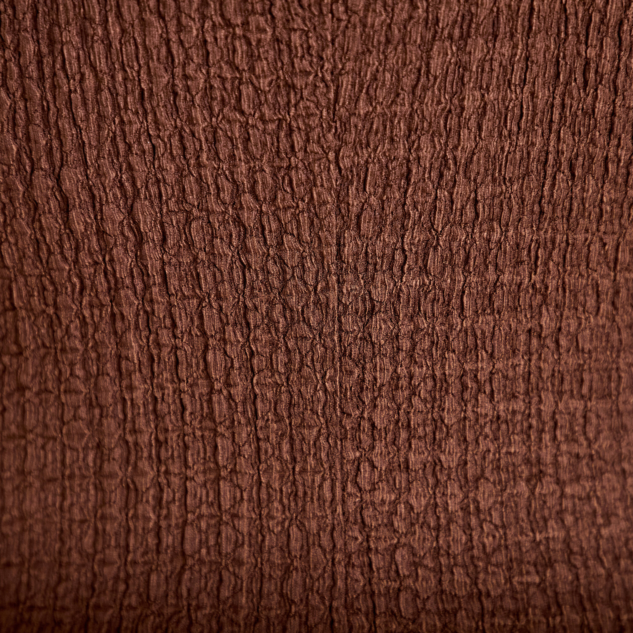 Robe longue droite en maille marron femme