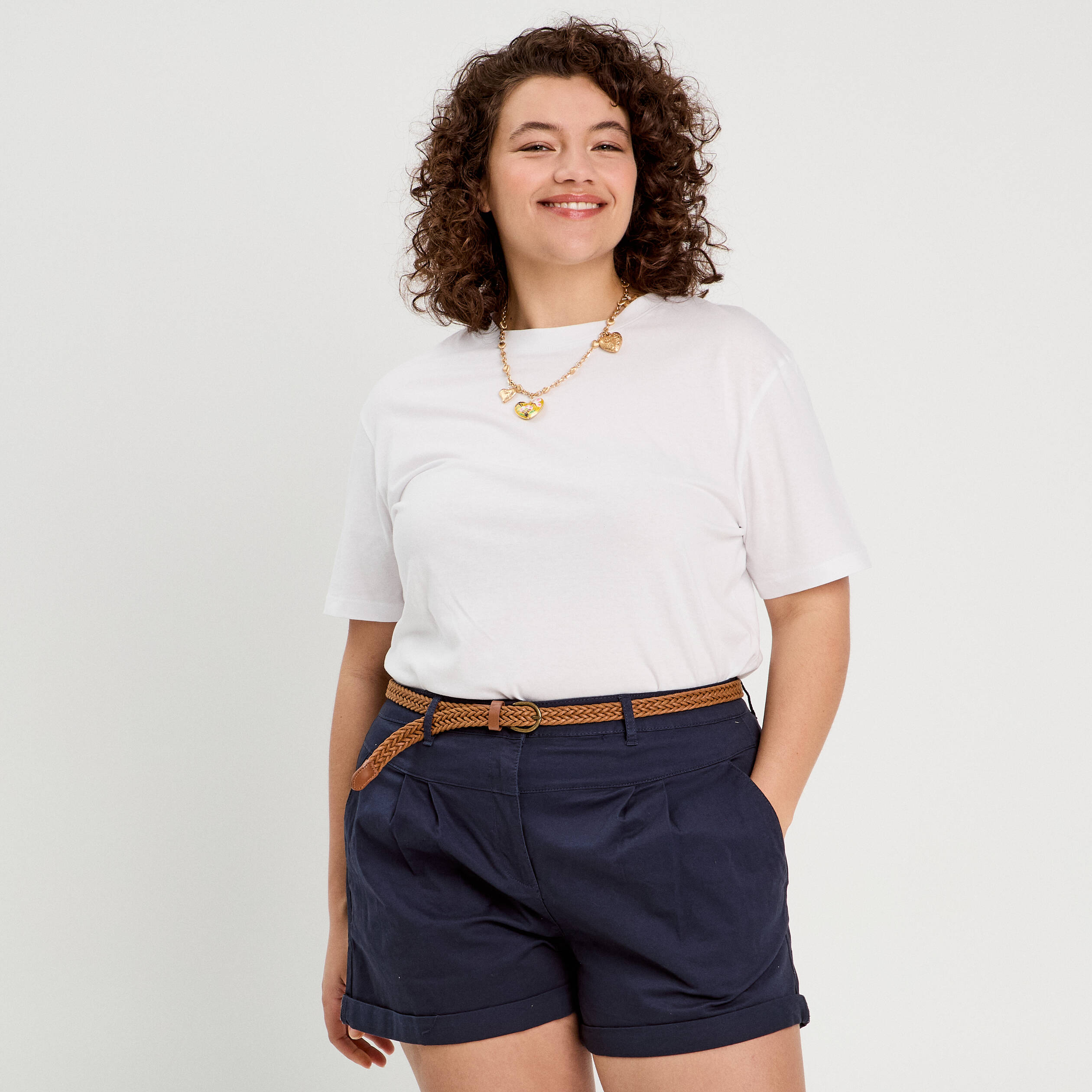 extra-large classique rayée bleu marine vert