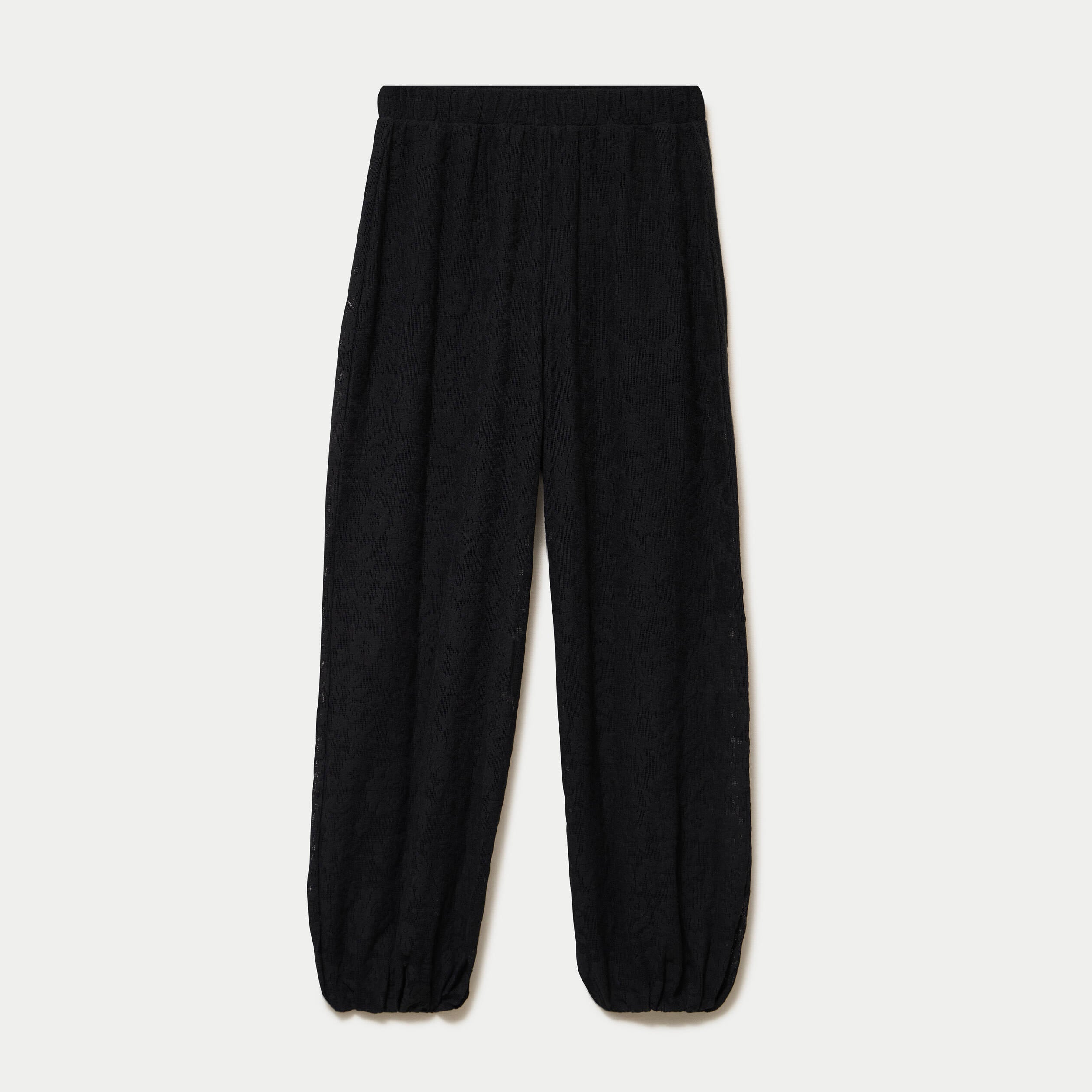 Pantalon bouffant taille standard noir femme
