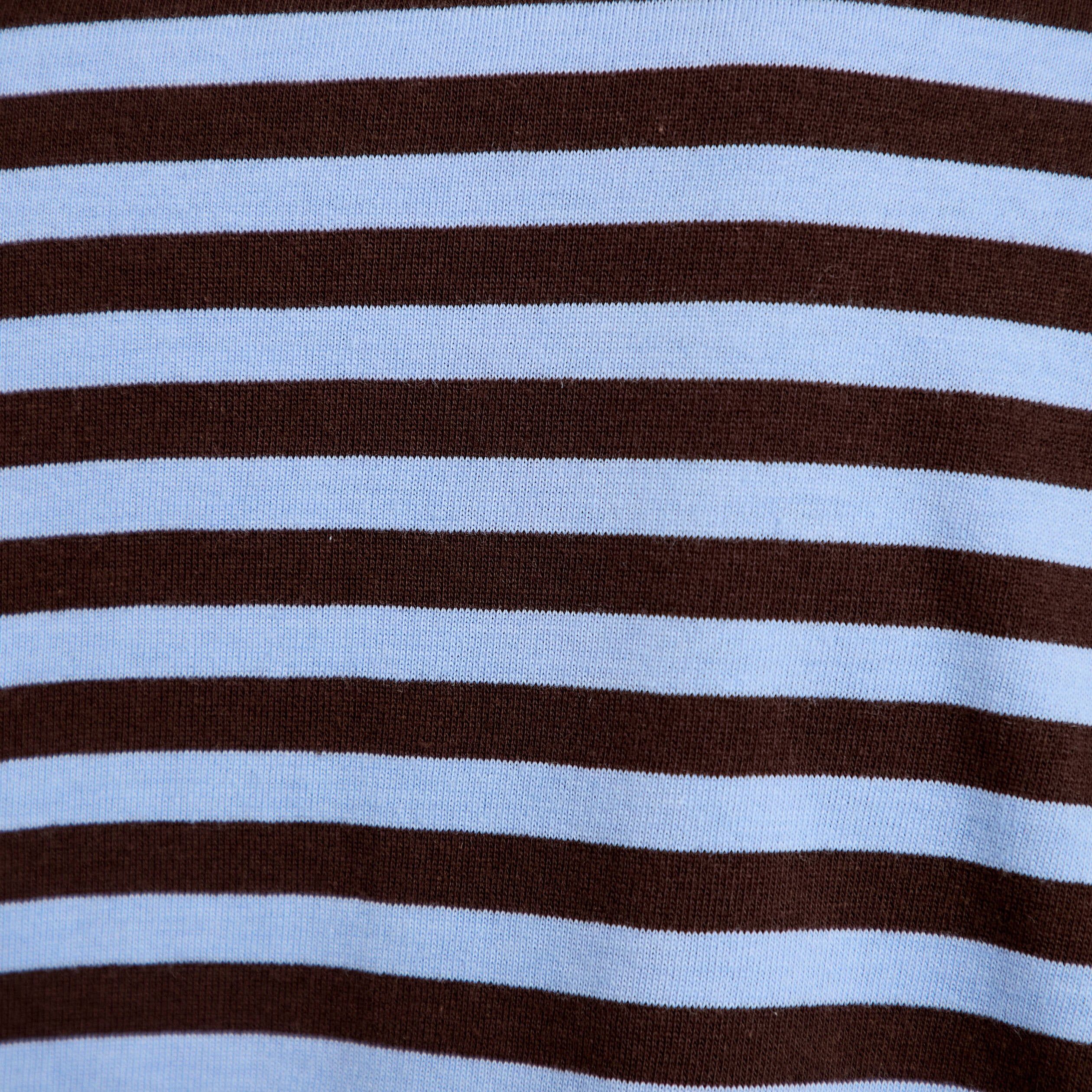 T-shirt col rond manches longues marron femme