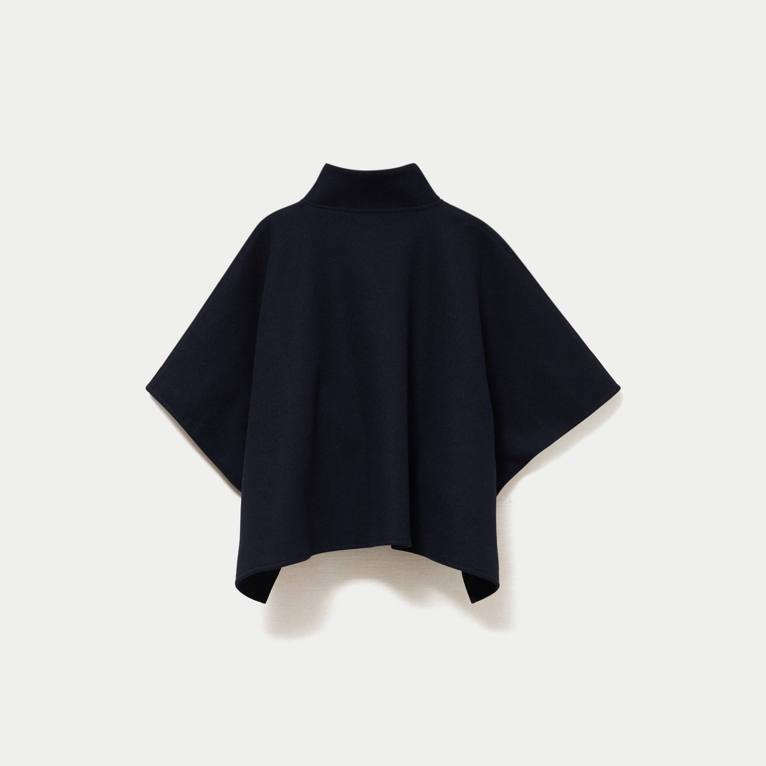 Poncho col am&eacute;ricain bleu marine femme