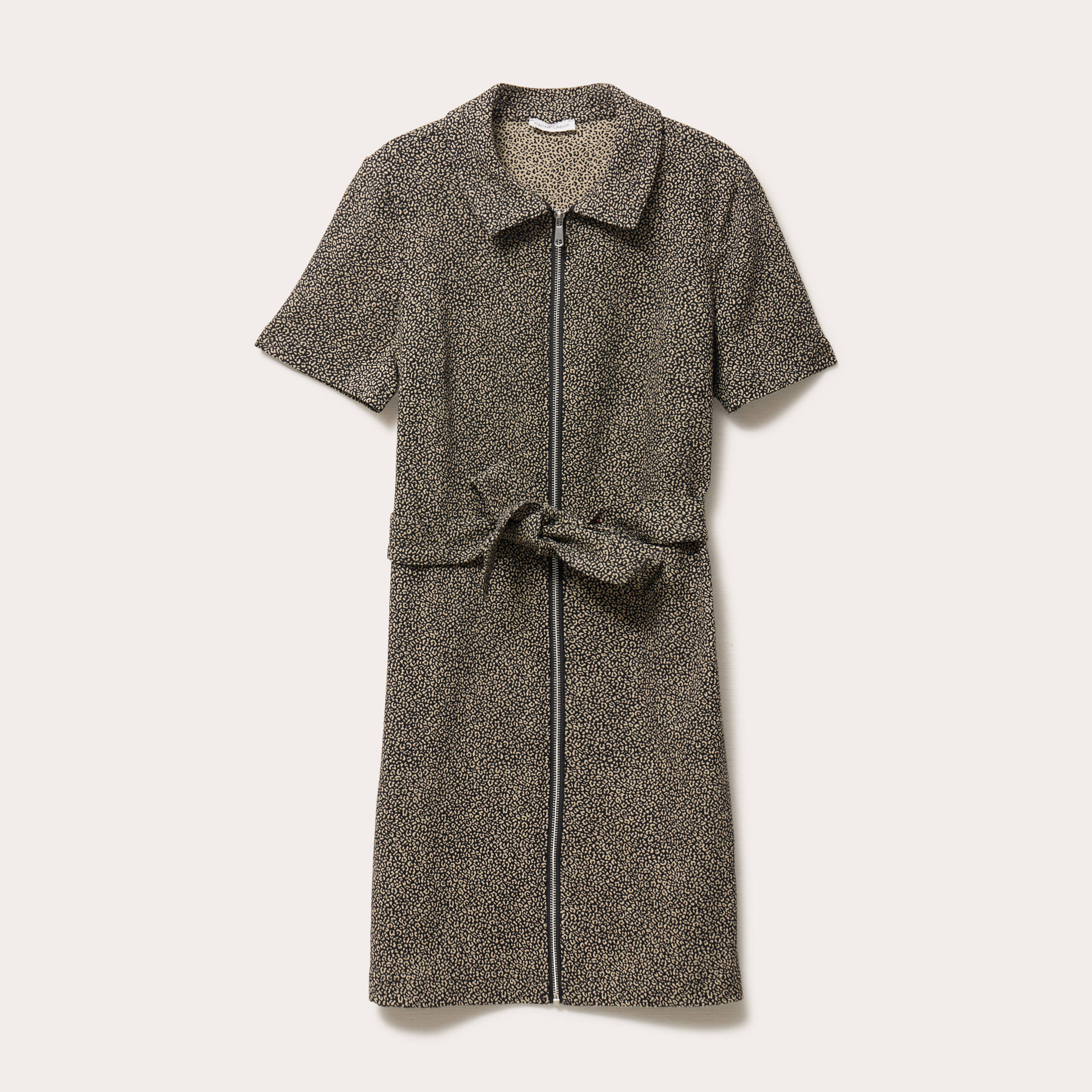 Robe col chemise noir femme