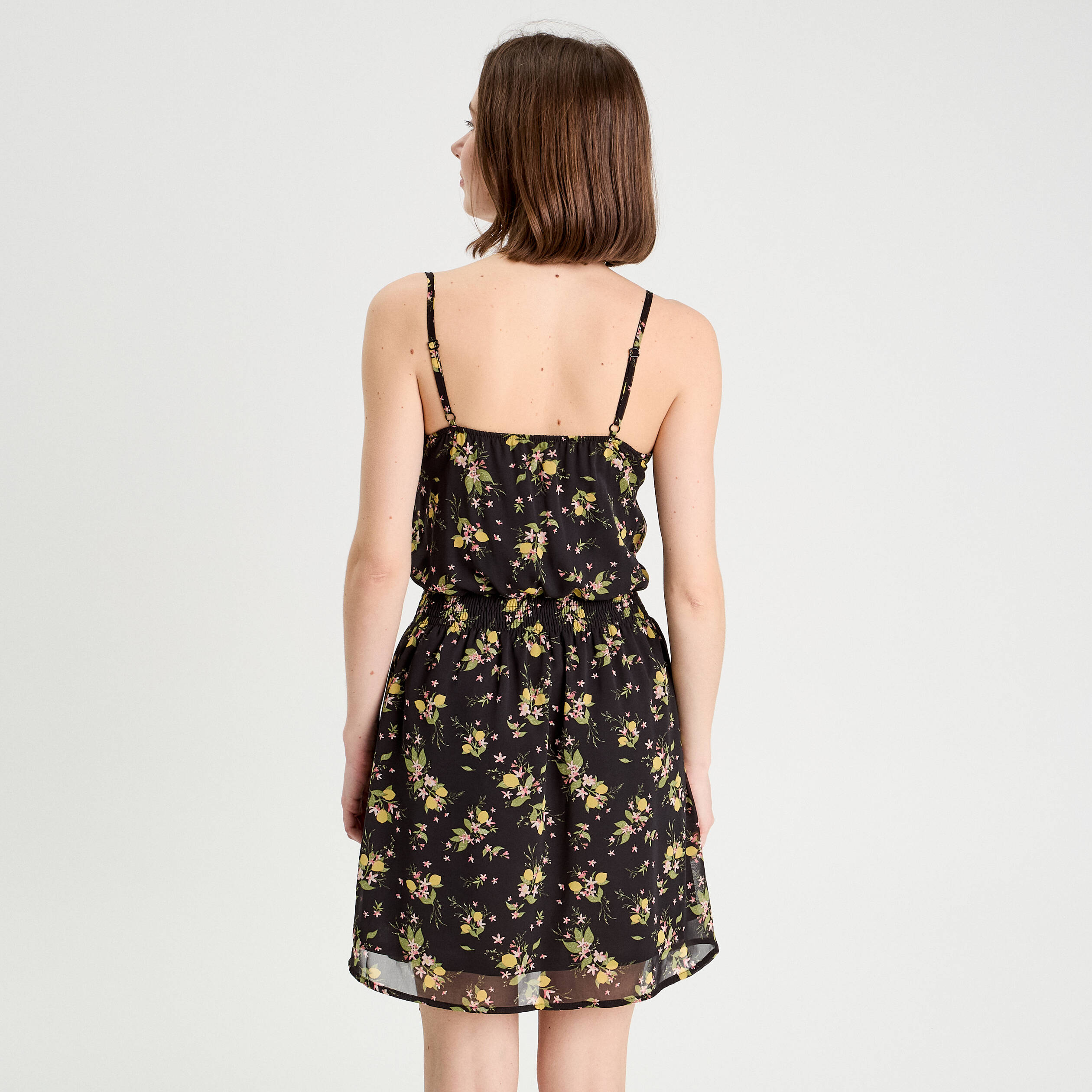 Robe D'Été Femme Col Bardot Bretelles Fines – Longueur Genou Uni Fluide Confort