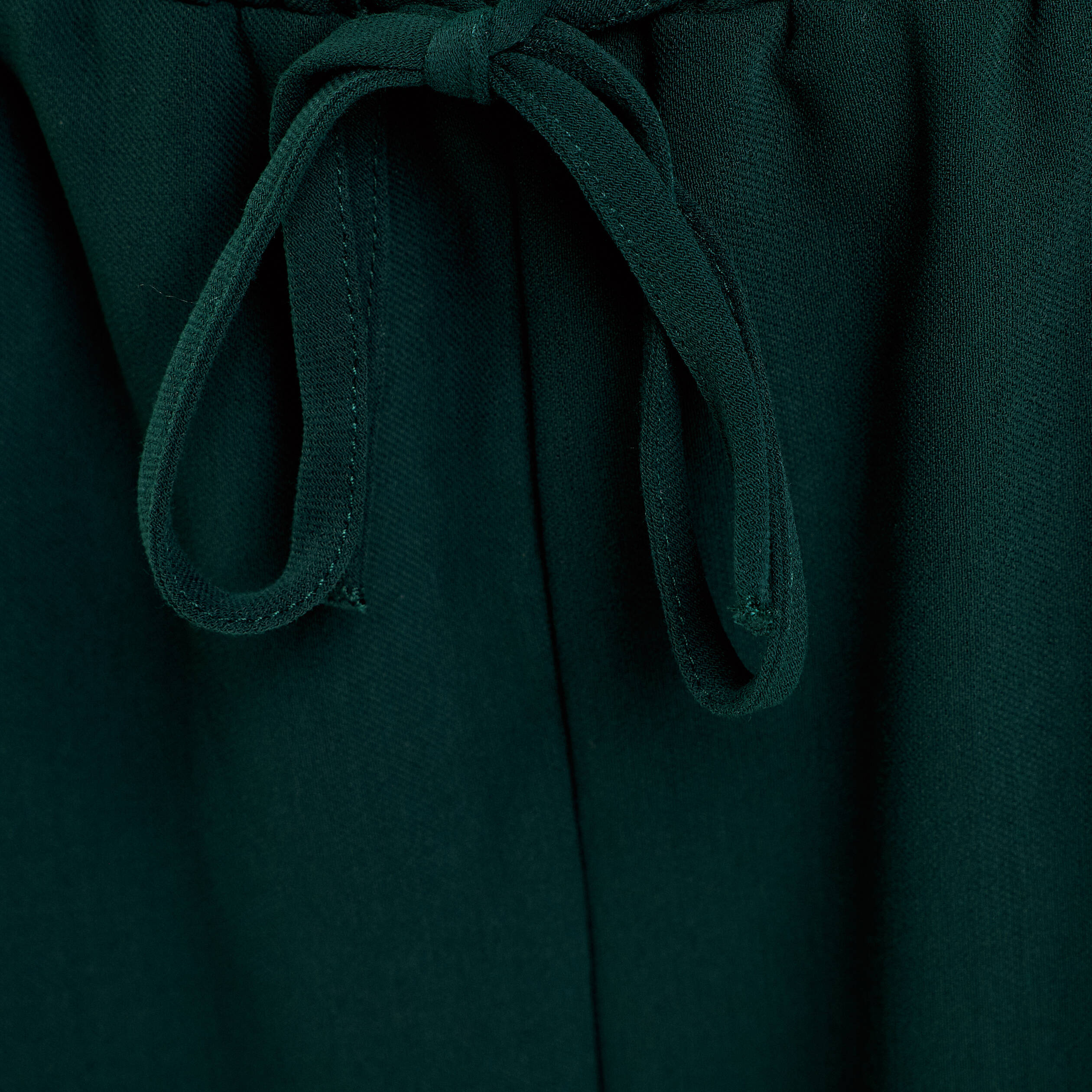Pantalon large vert fonc&eacute; femme