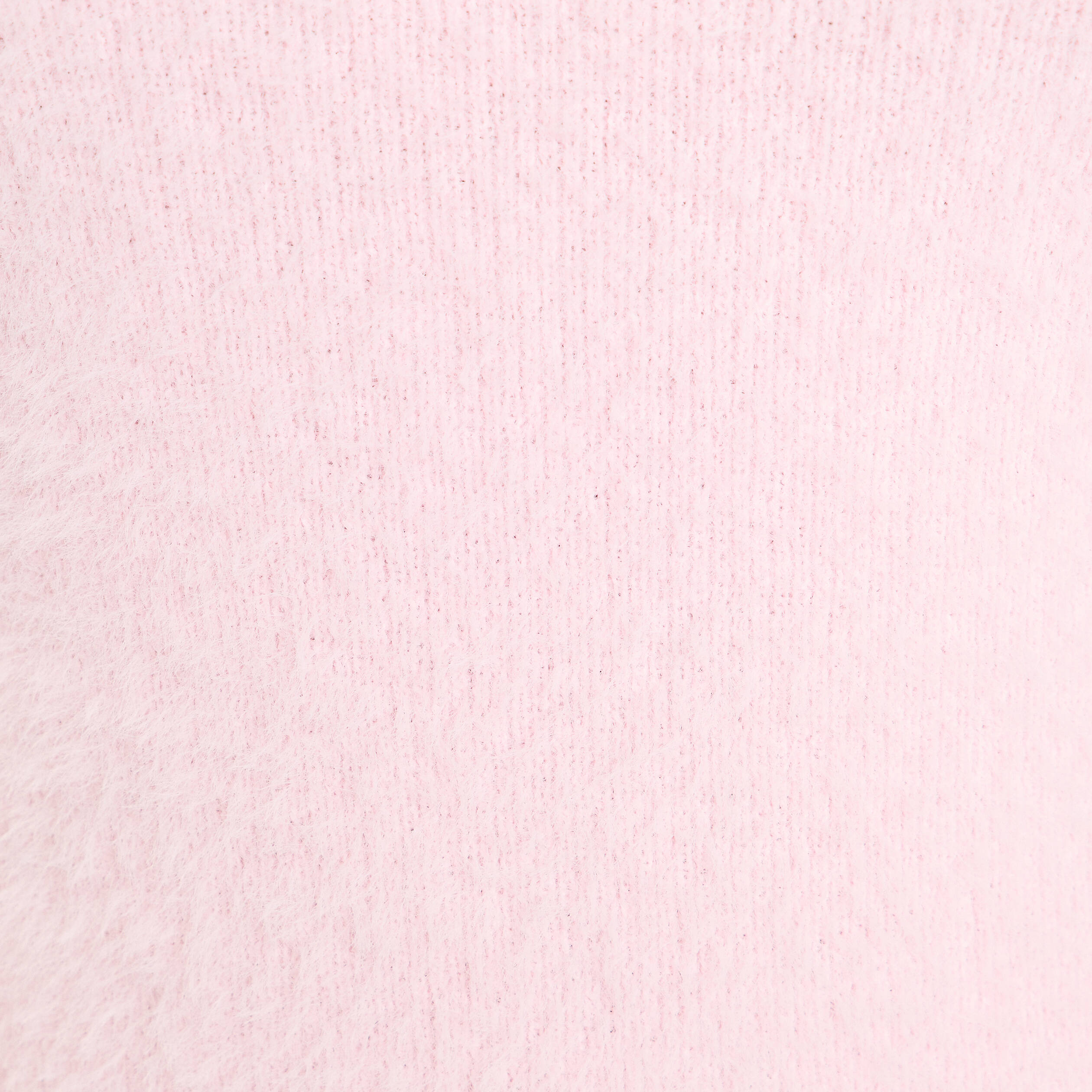 Pull ajust&eacute; col bardot manches longues rose clair femme