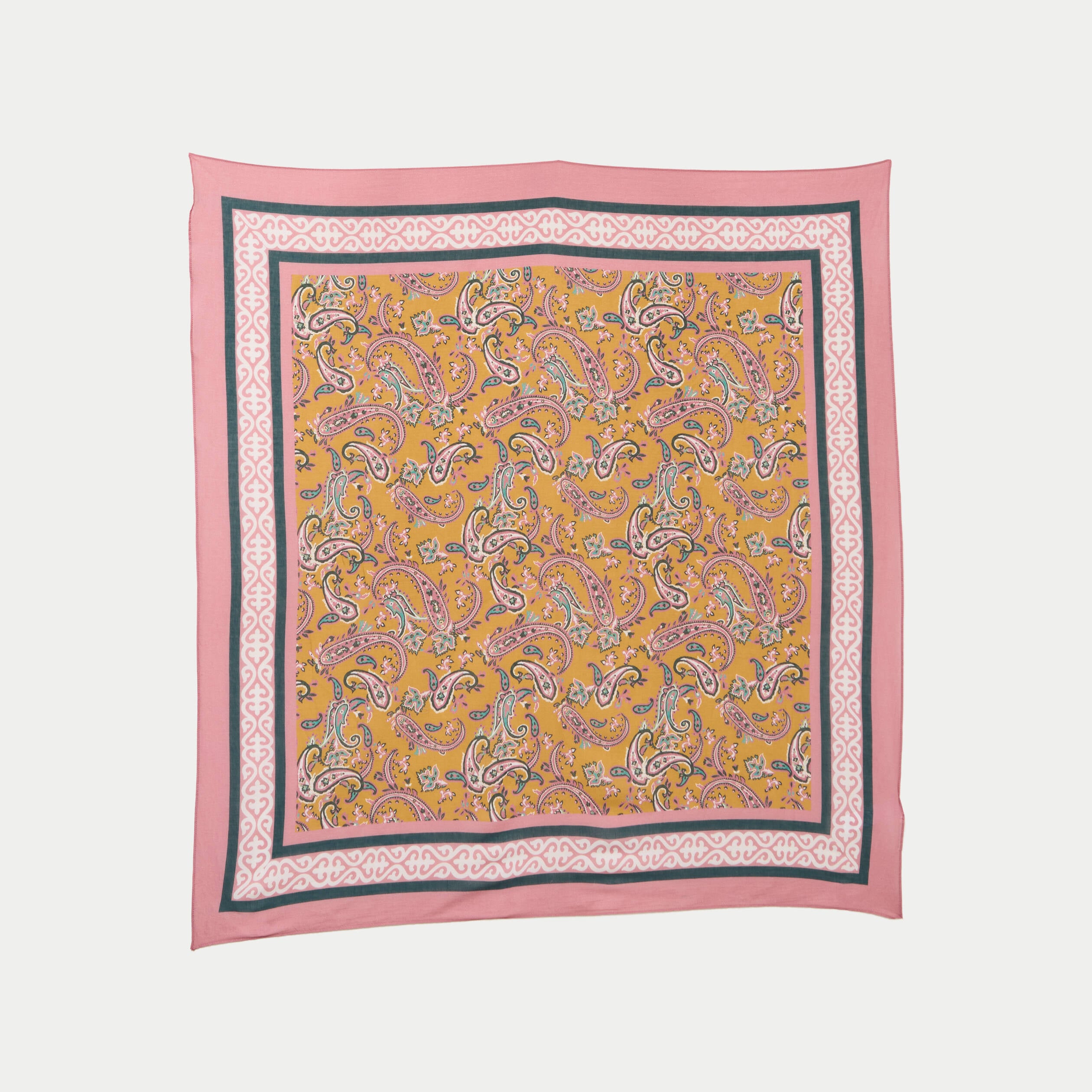 Foulard jaune or femme
