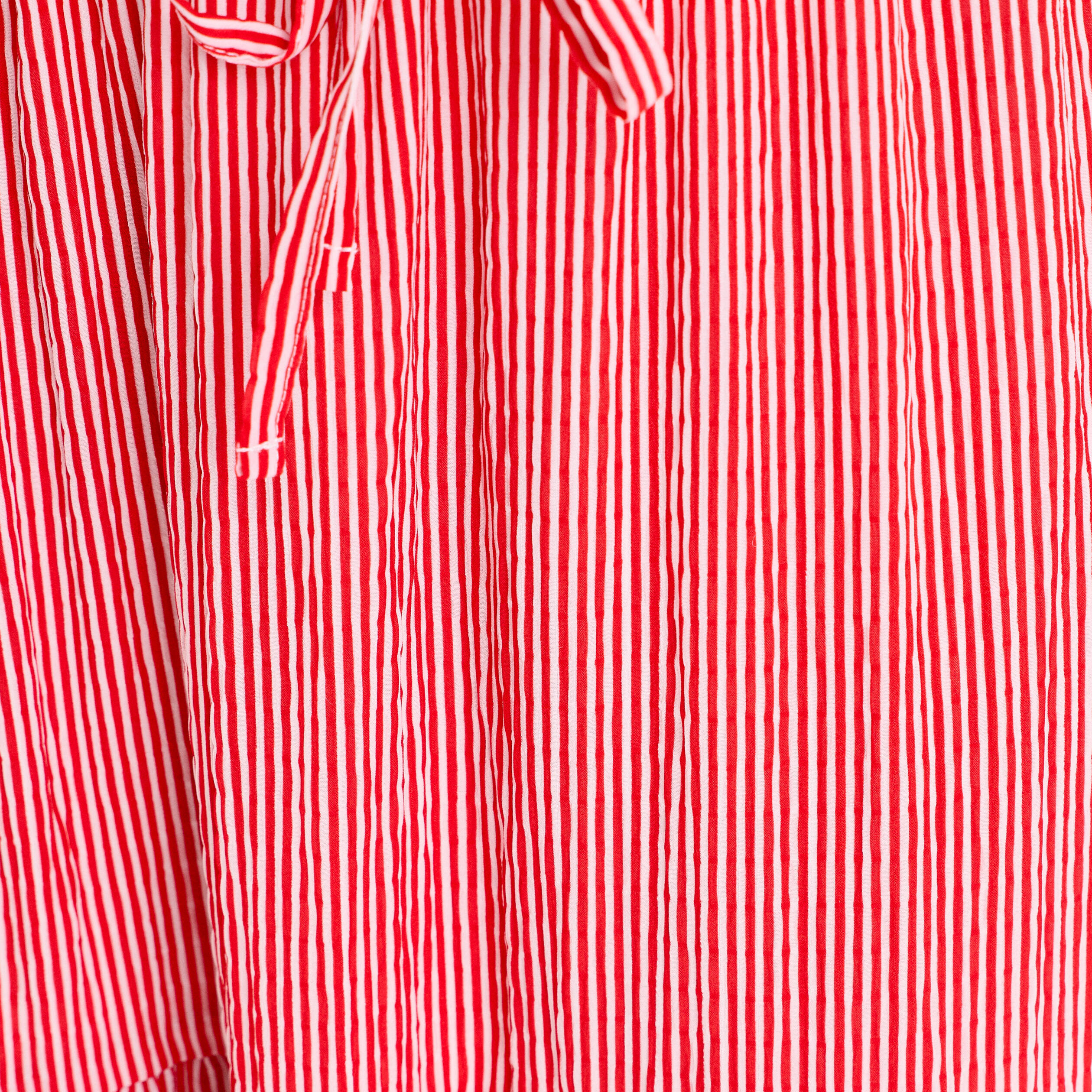 Jupe longue trap&egrave;ze rouge vif femme