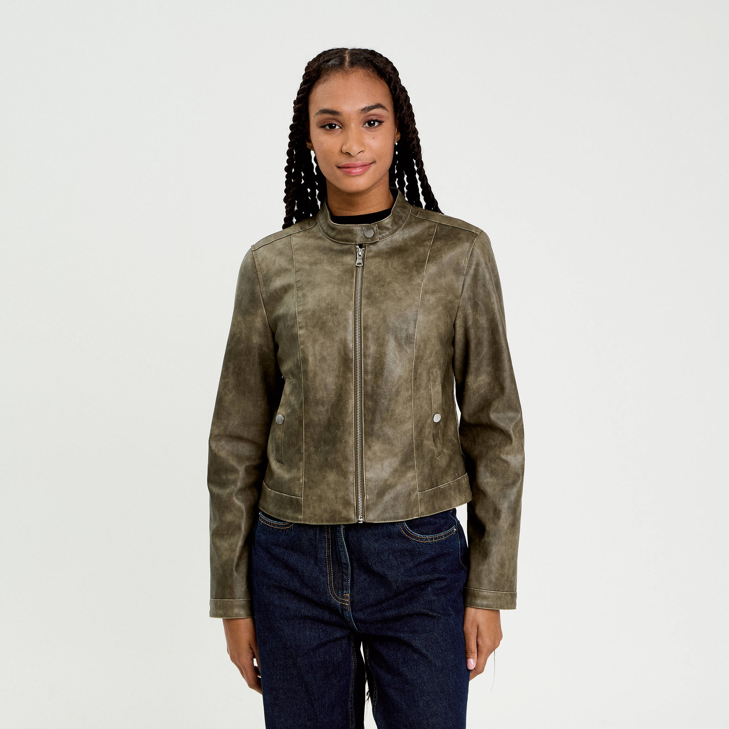 Perfecto En Cuir Pour Femme - Veste Moto Noire Taille M, Neuve Sans étiquettes, Style Intemporel