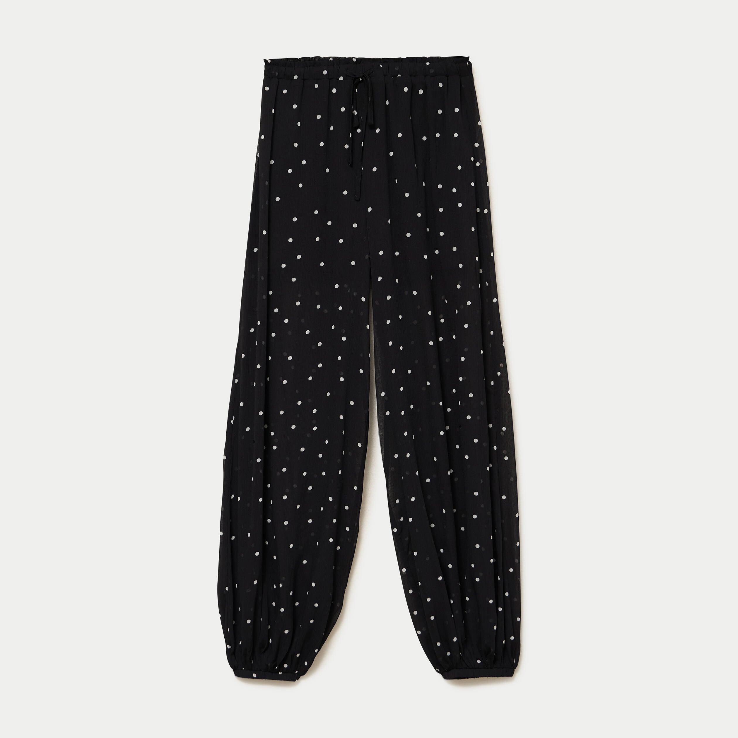 Pantalon bouffant taille standard noir femme