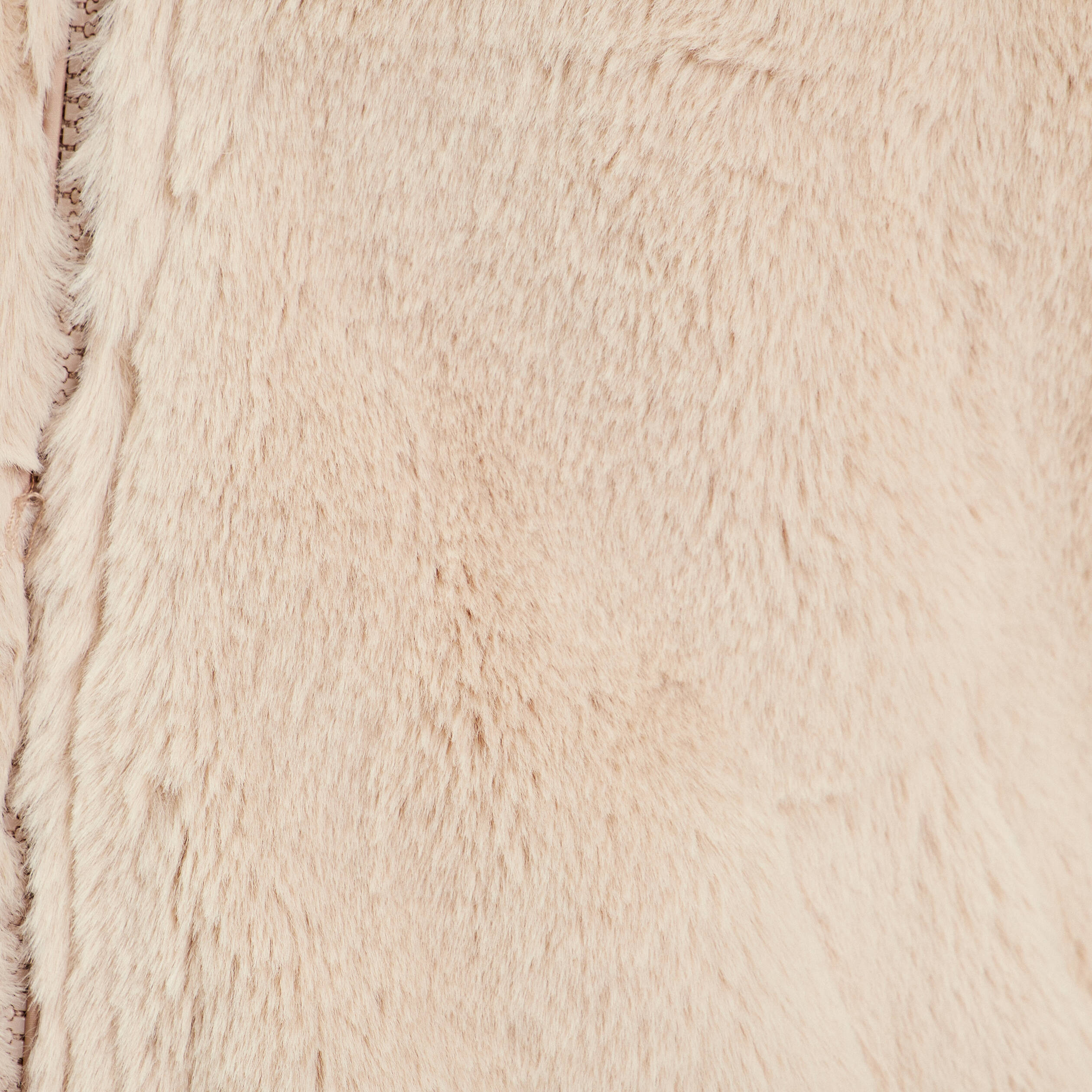 Parka r&eacute;versible &agrave; capuche beige femme