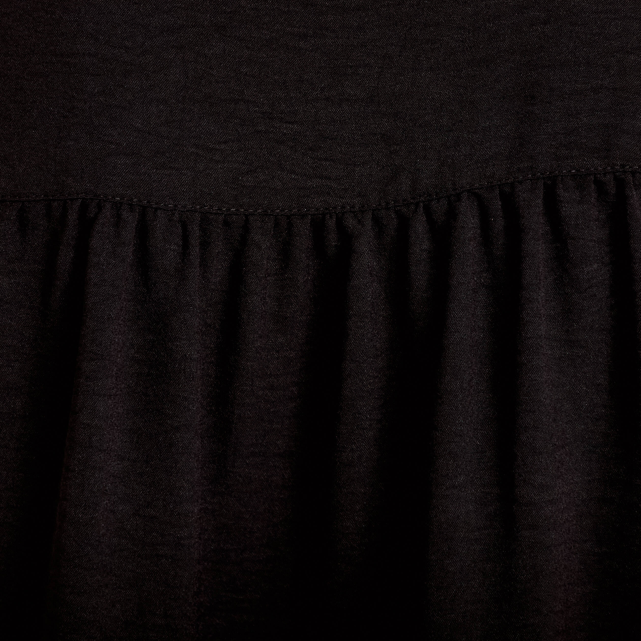 Chemise ample sans manches pliss&eacute;e noir femme