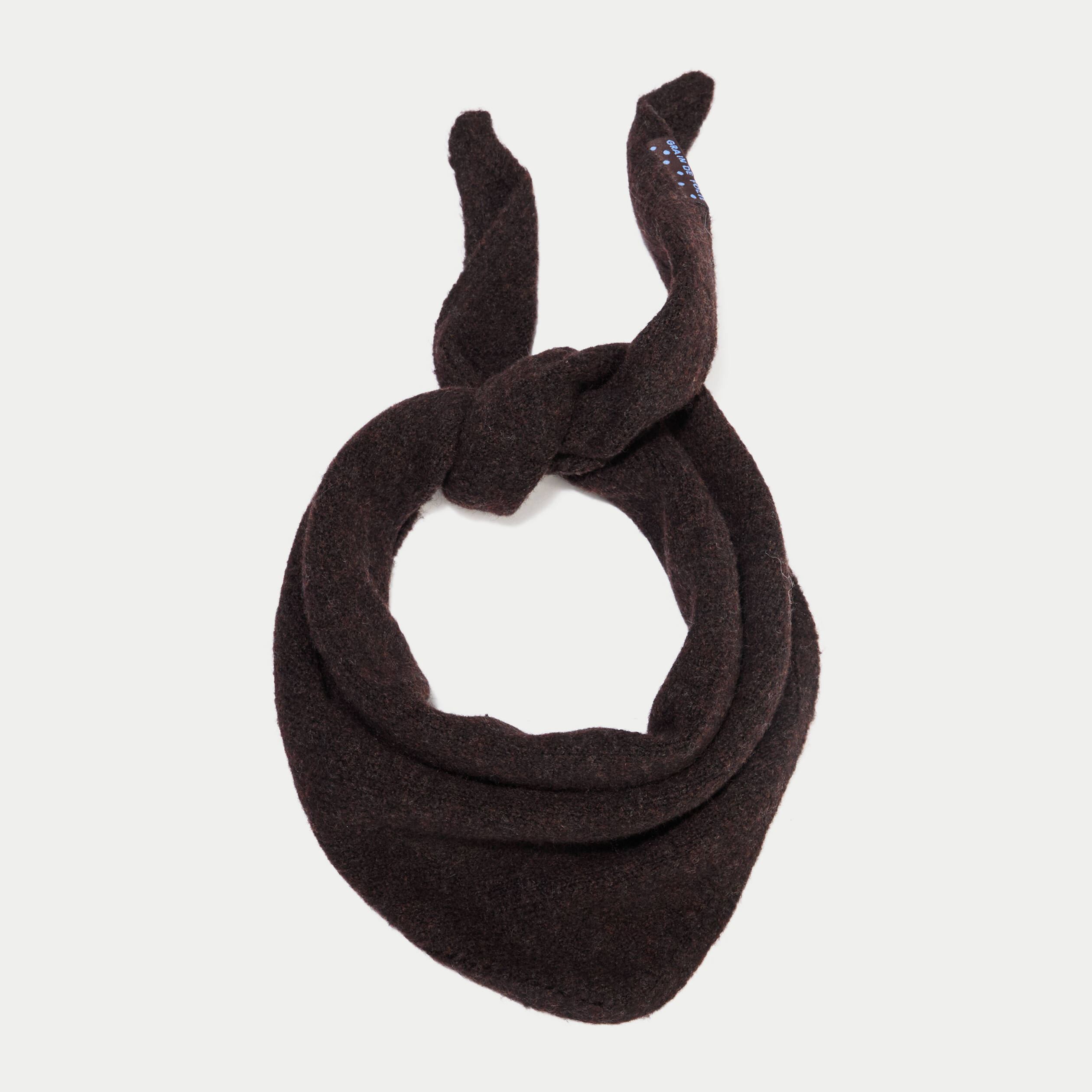 Foulard fluide marron fonc&eacute; femme