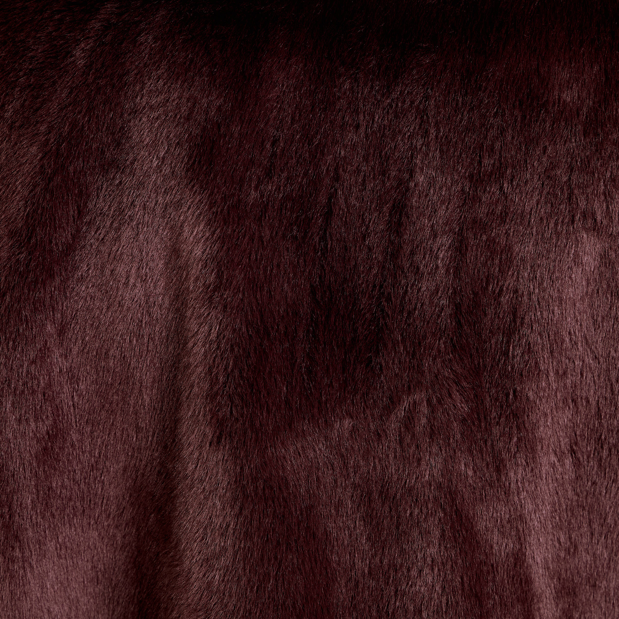 Veste fausse fourrure marron fonc&eacute; femme