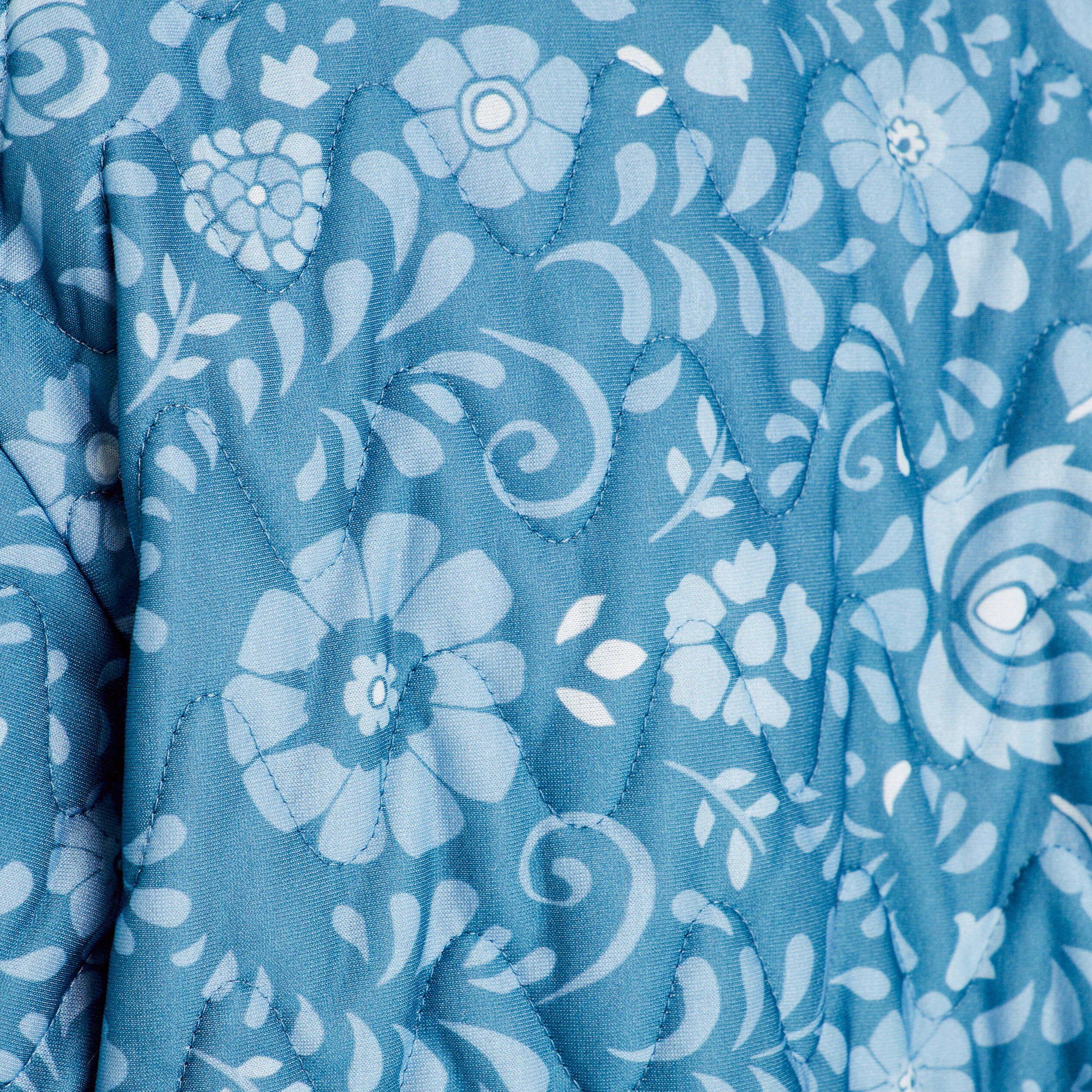 Veste effet matelass&eacute; bleu marine femme