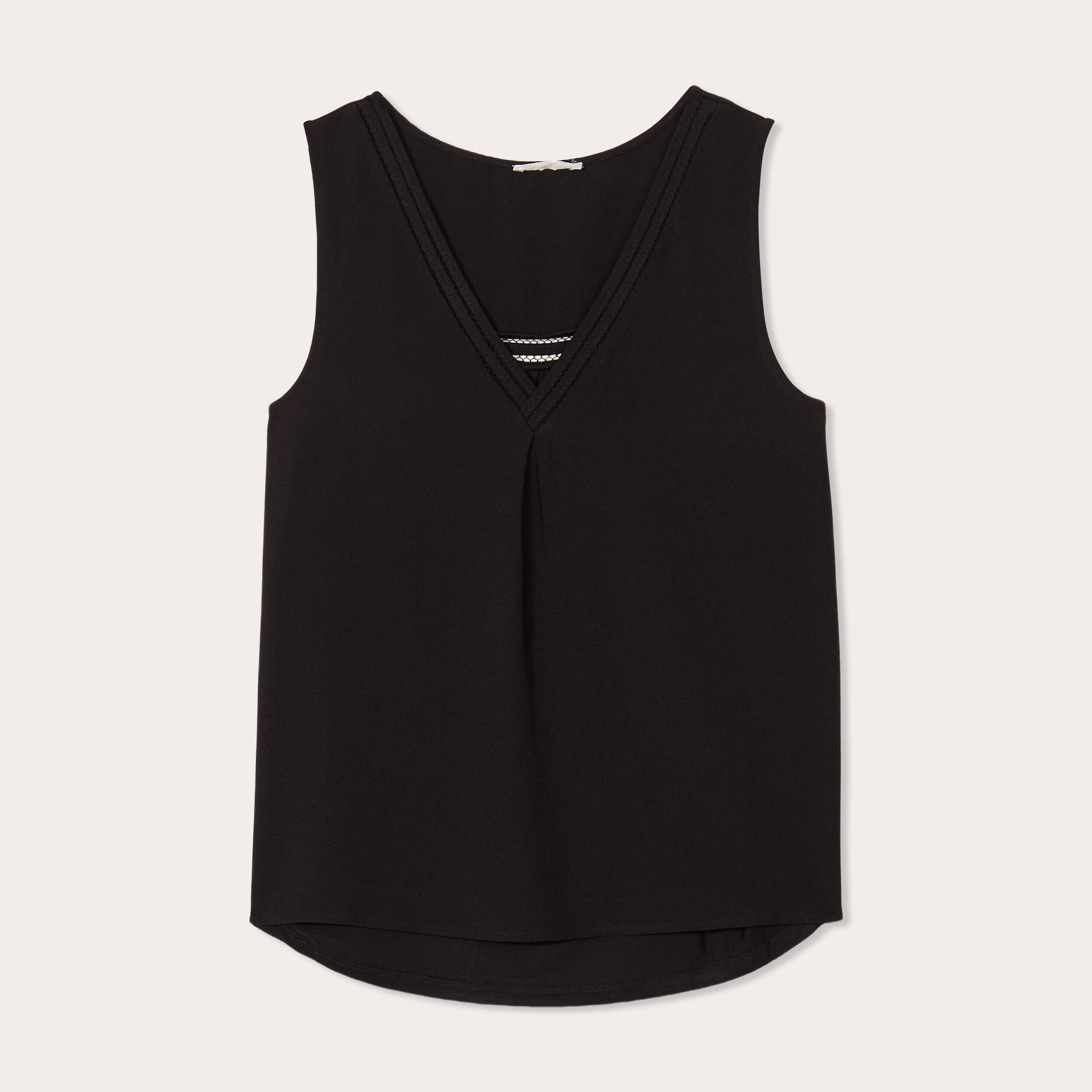 D&eacute;bardeur sans manches noir femme