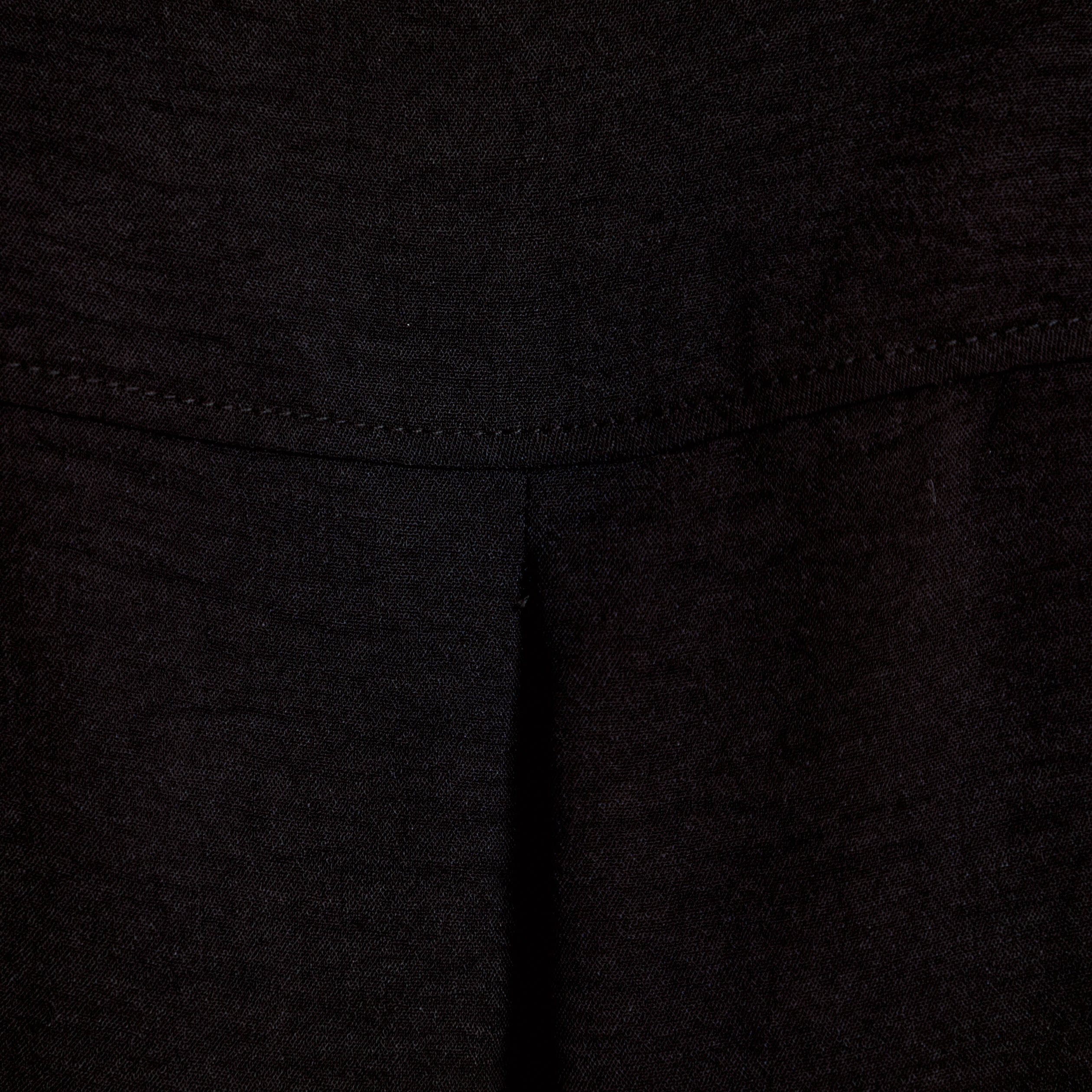 Chemise droite pliss&eacute;e manches longues noir femme