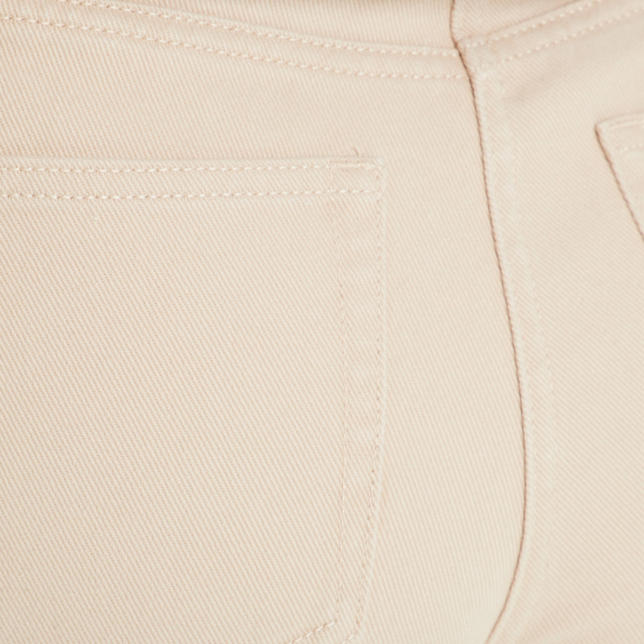 Jean large cargo ecru femme