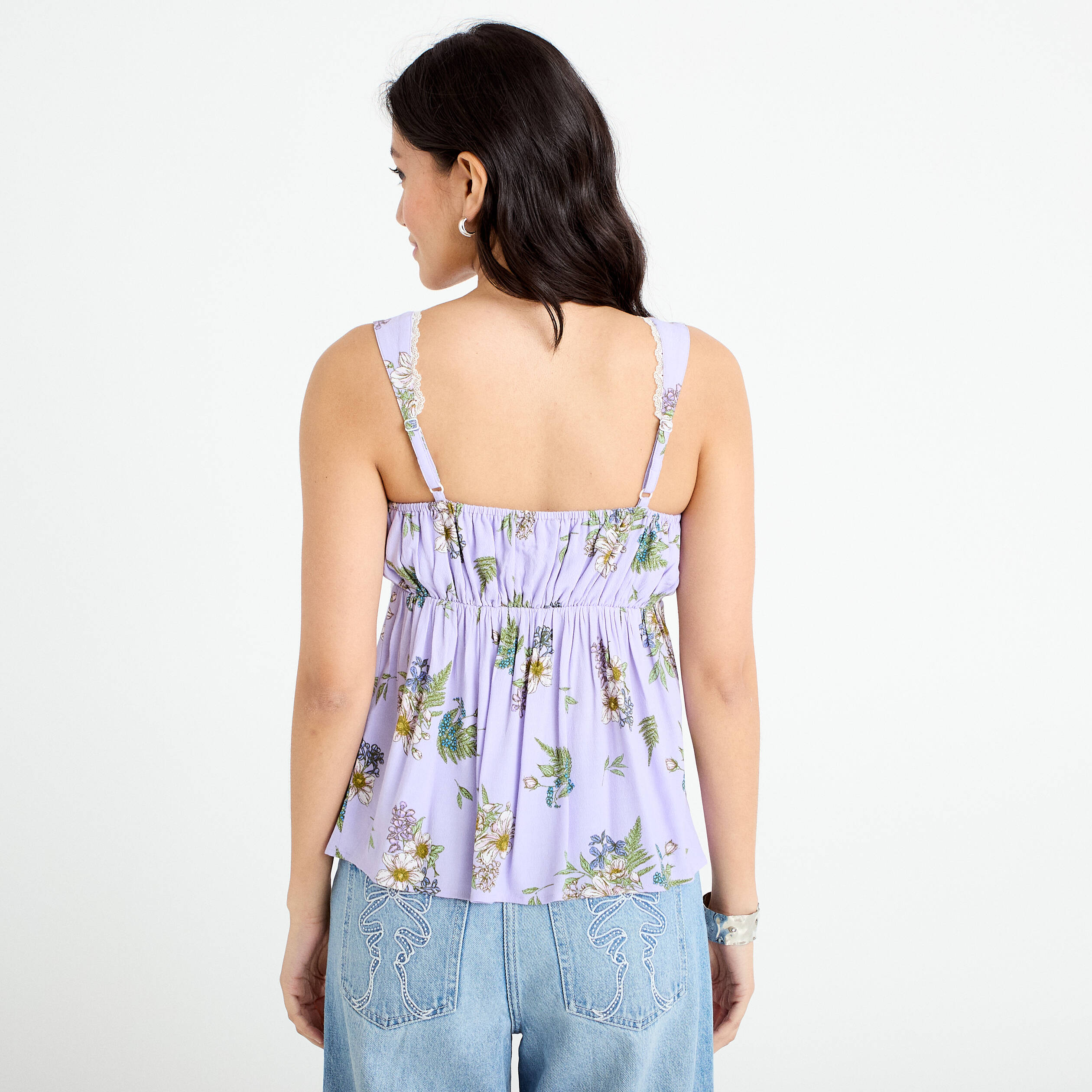 D&eacute;bardeur bretelles r&eacute;glables Bridgerton violet clair femme