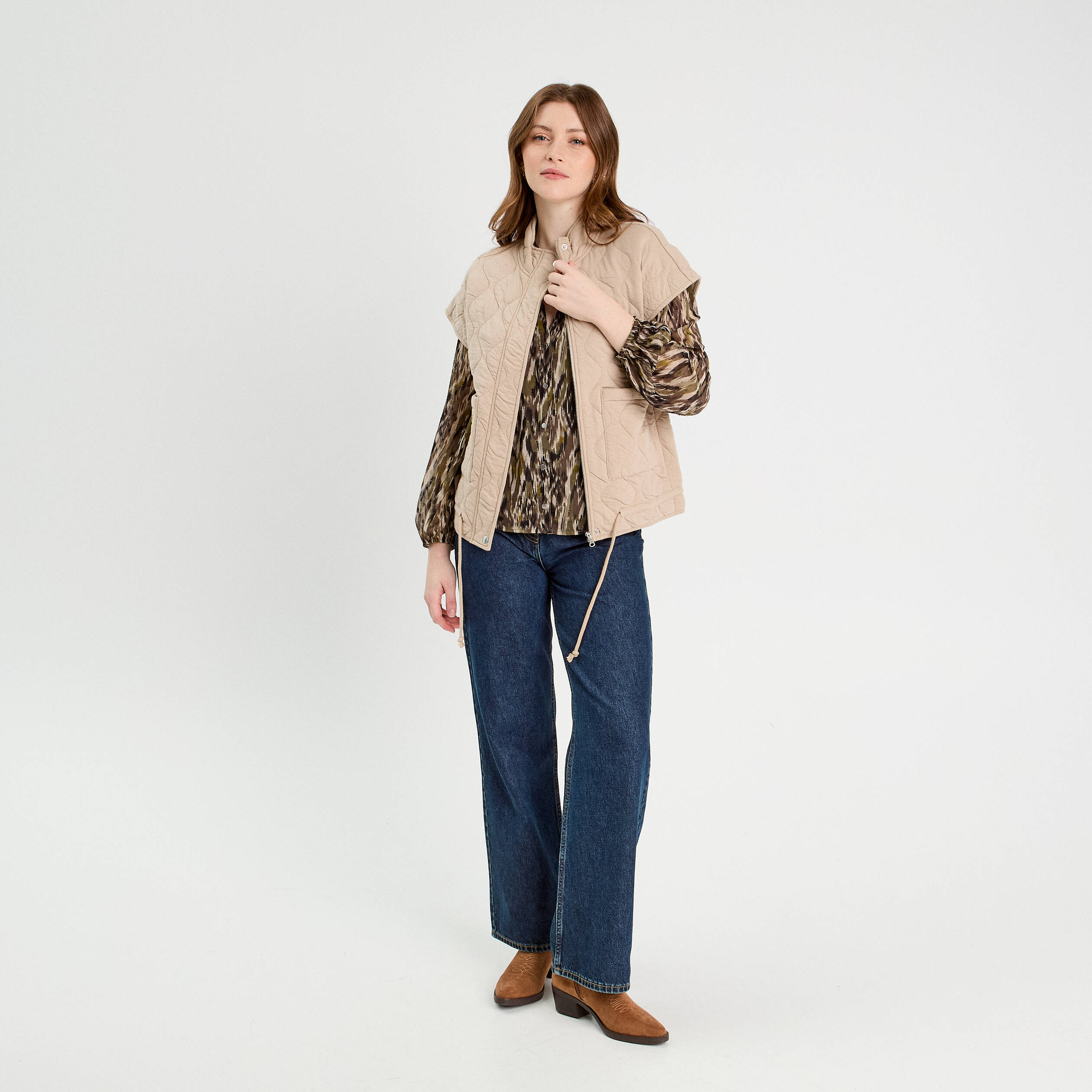 Gilet Sans Manches Femme En Polaire Douce - Coupe Classique, Avec Poches, Couleur Unie, Pour Automne/hiver