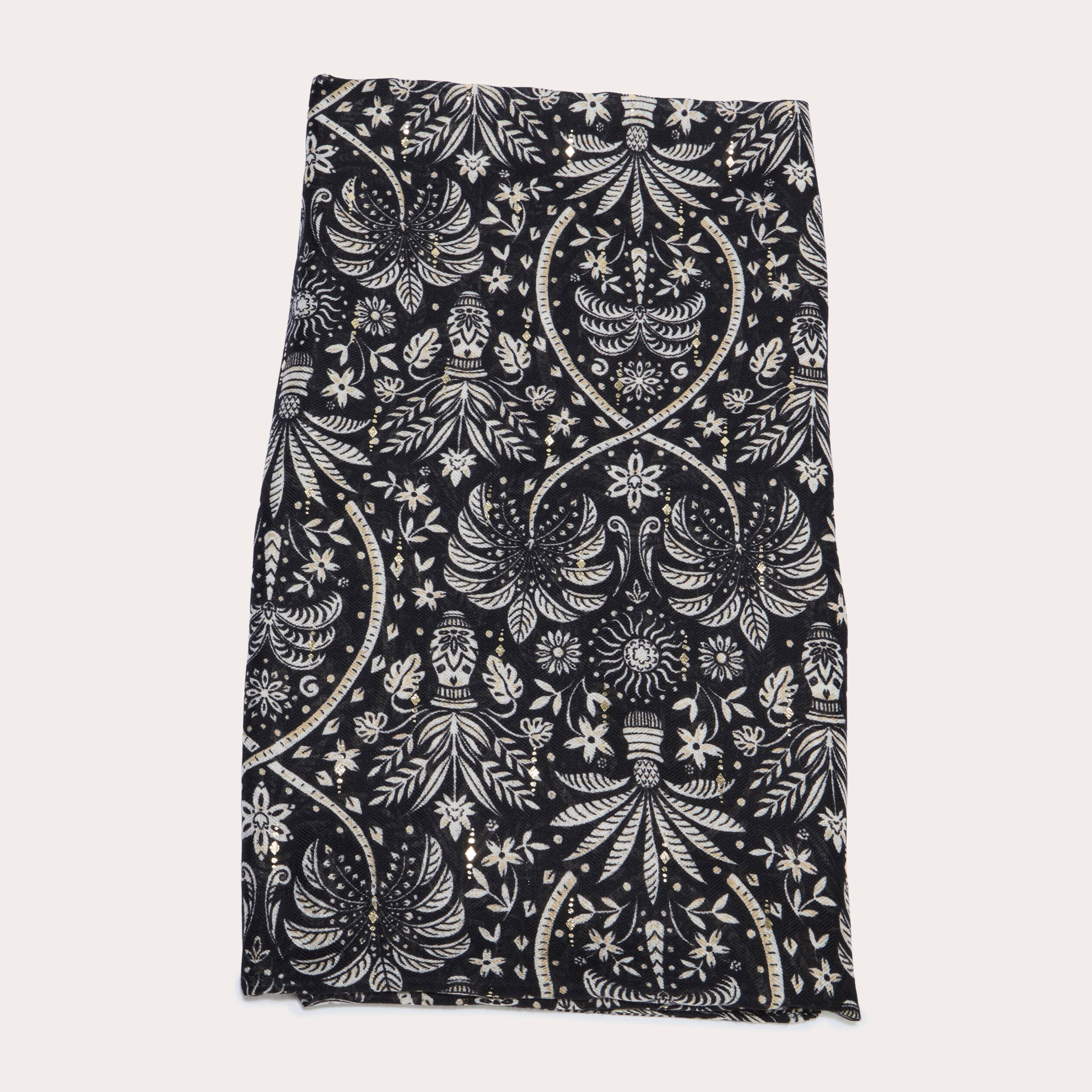 Foulard noir femme
