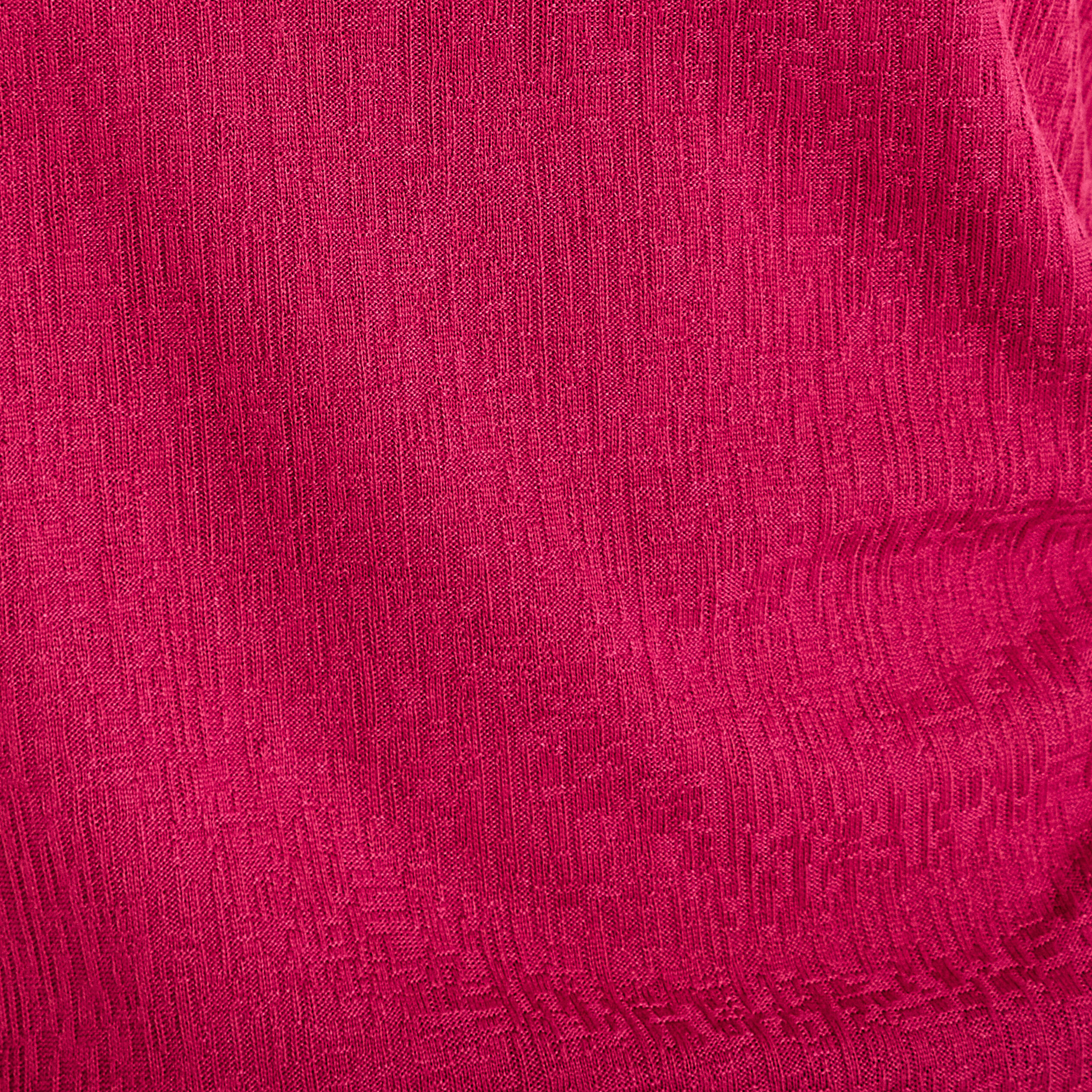 T-shirt manches courtes aspect dentelle rouge femme